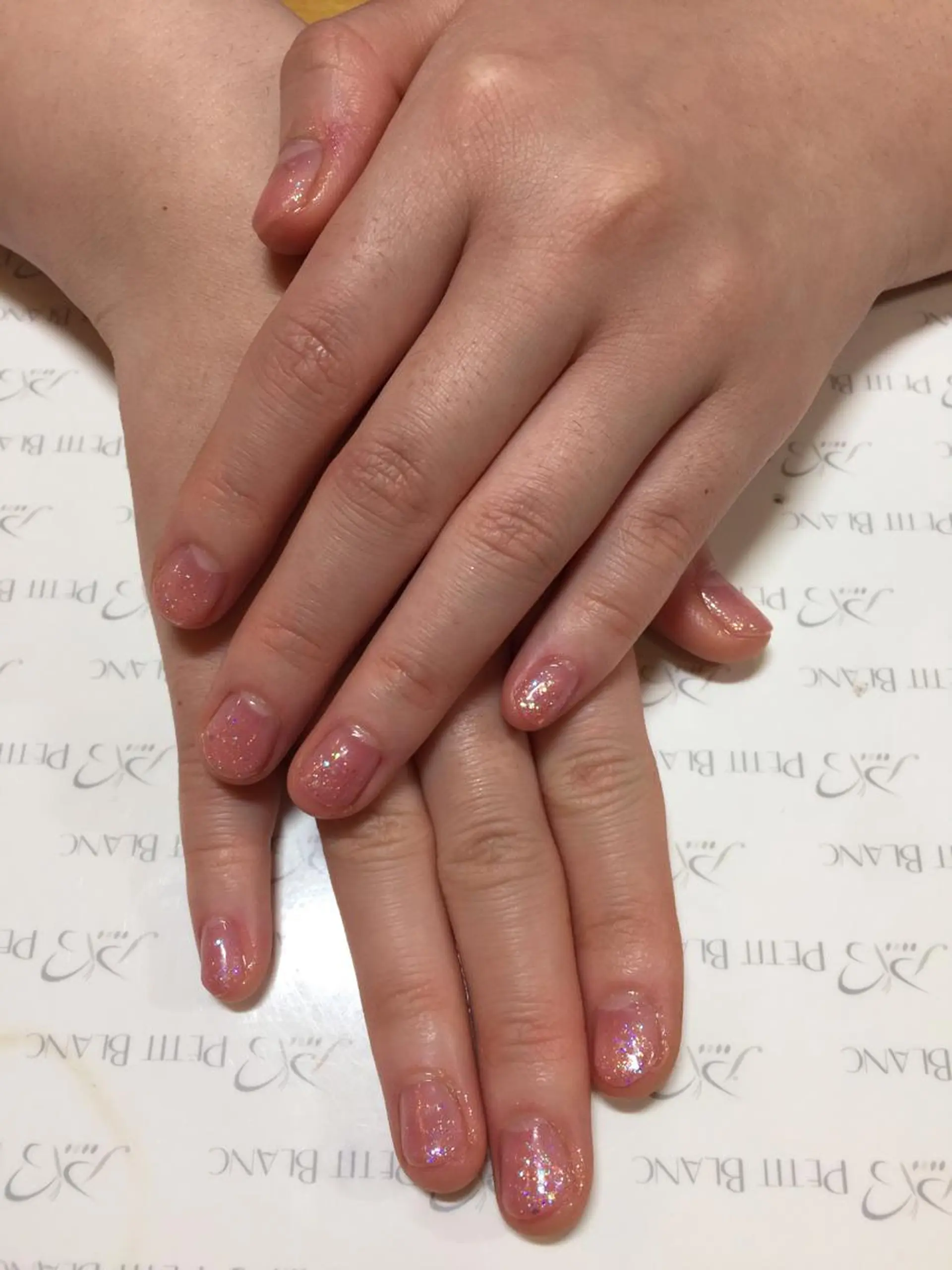 ネイル グラデーション ラメ(グリッター) ラメグラデーション PetitBlanc KAZUKIのネイルデザイン