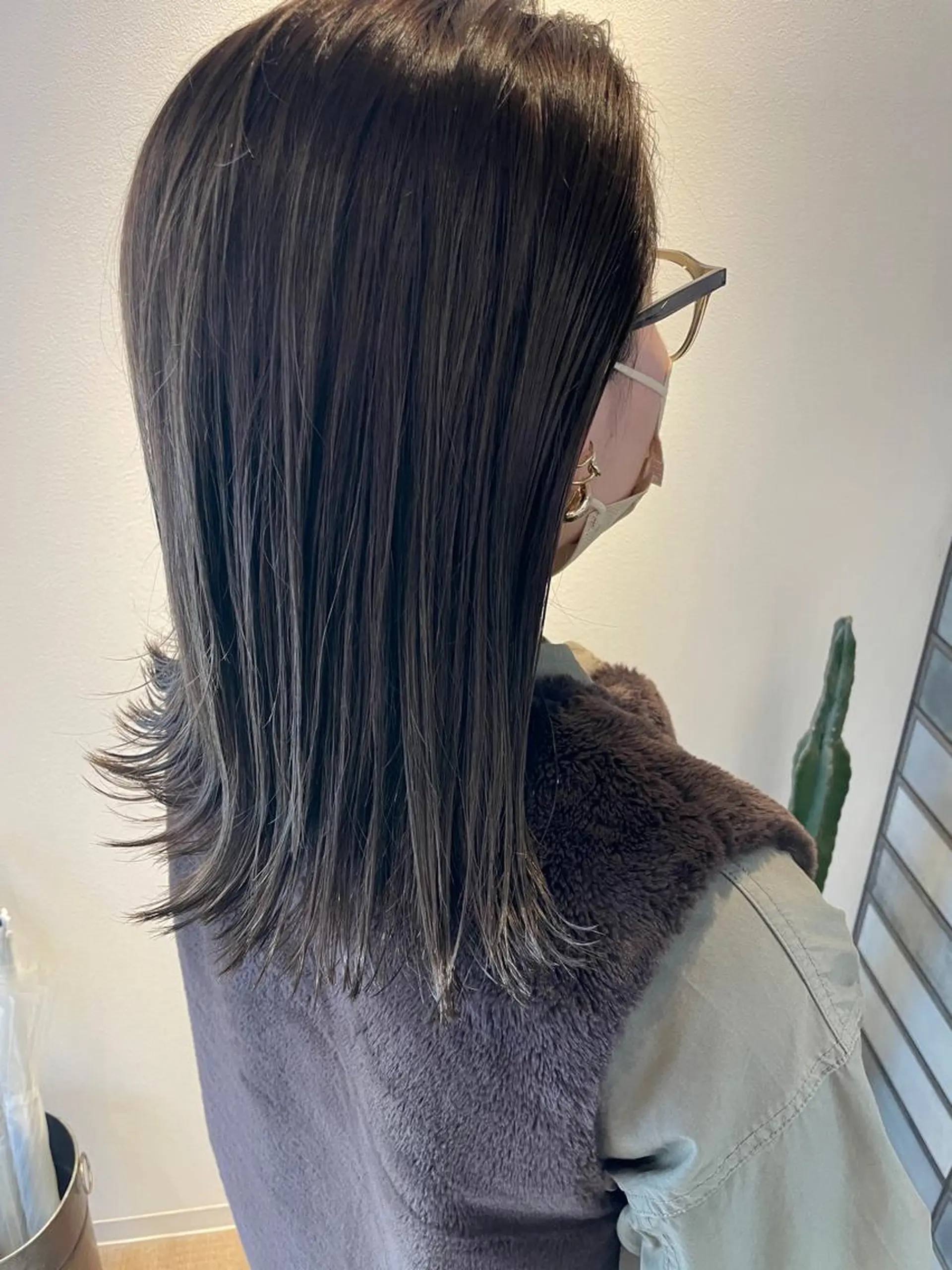 セミロング カラー カット ヘアカラー トリートメント 福永速人 /メンズパーマのヘアスタイル