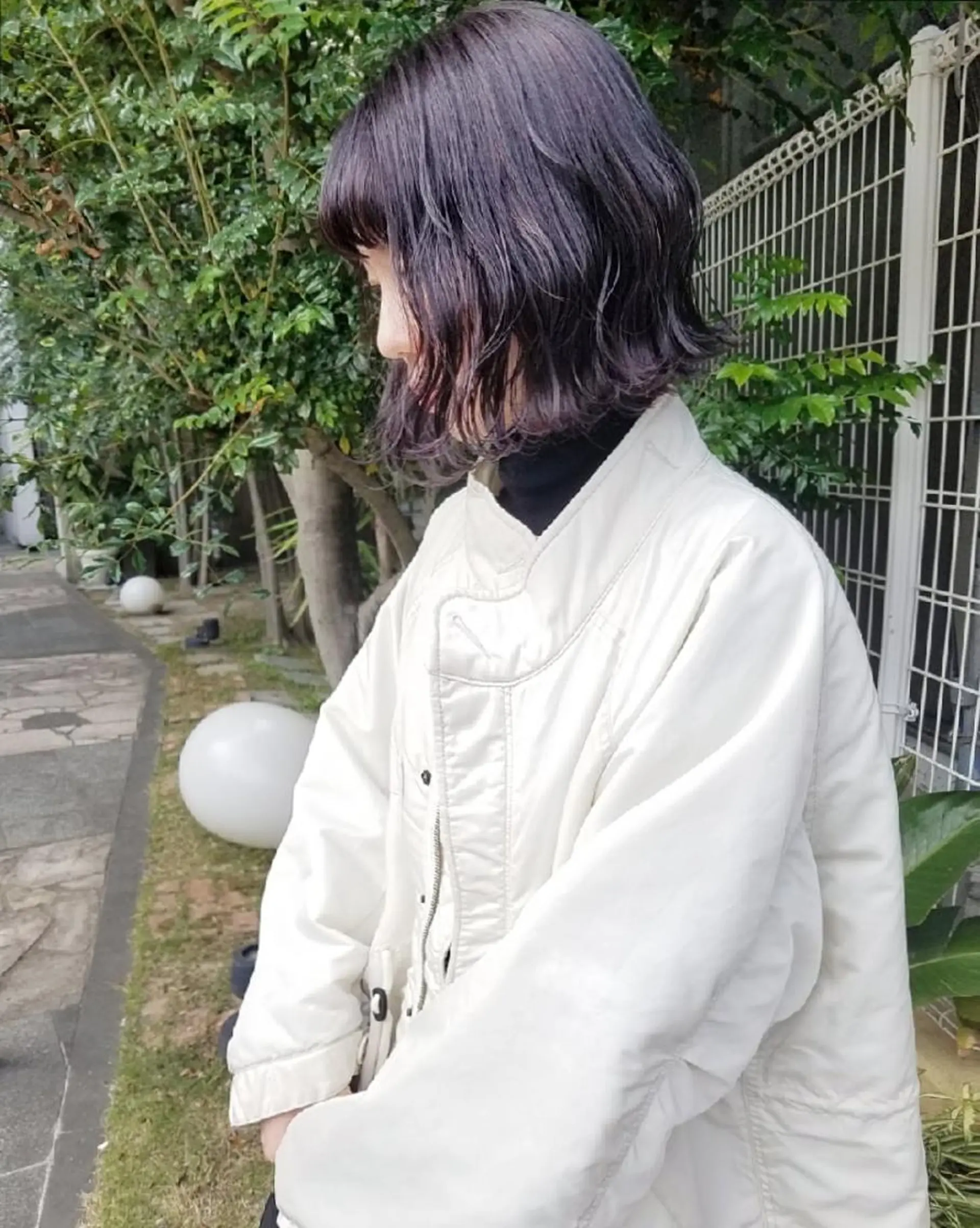 カラー 🙃 透明感カラー/ボブのヘアスタイル