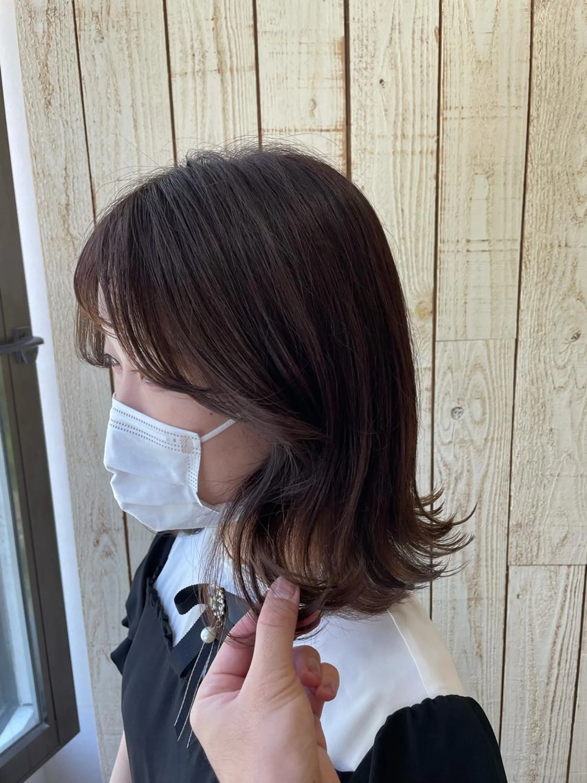 ミディアム カット ヘアカラー トリートメント 福田 ジュンキのヘアスタイル