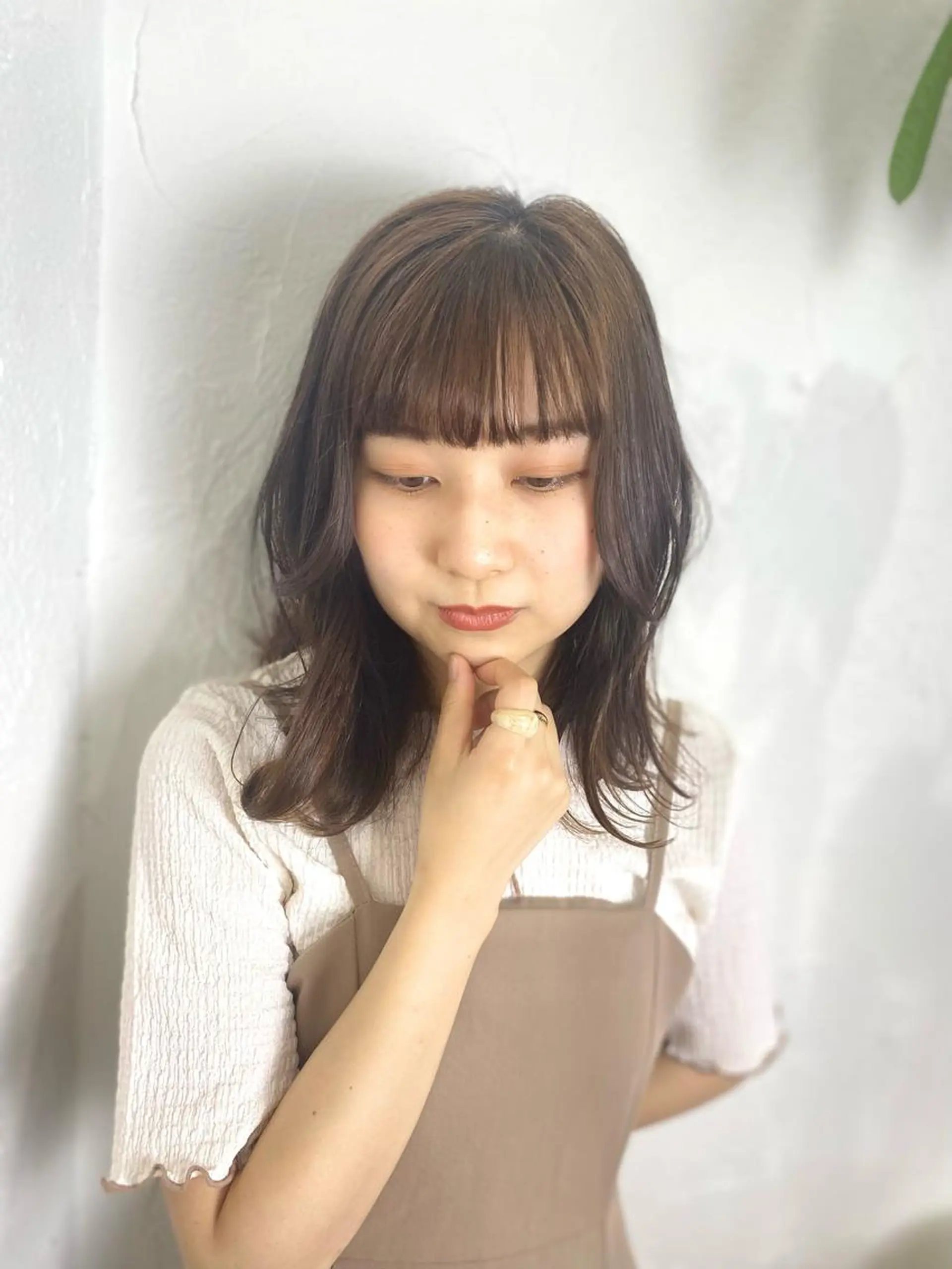 ミディアム ヘアカラー 堀 大輔のヘアスタイル