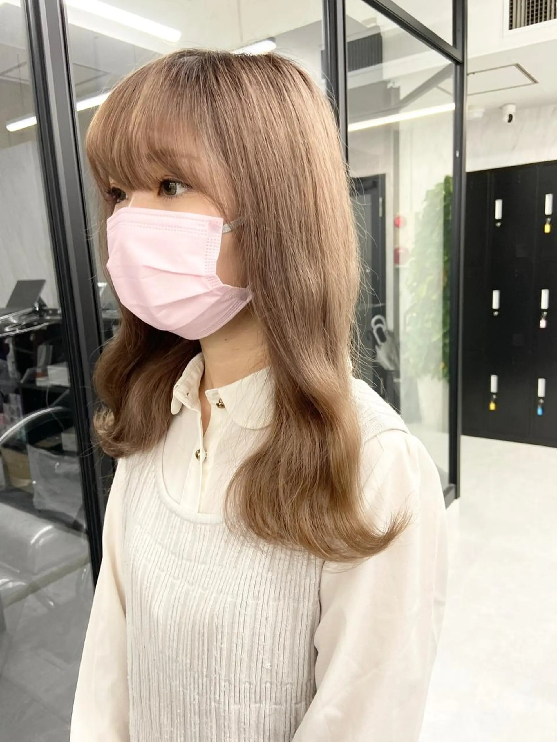 ミディアム カラー ハイトーンカラー ミルボンAujua認定サロン Ria  OSAKA 梅田所属・メンズ特化/ マンツーマン/Ryuのヘアスタイル