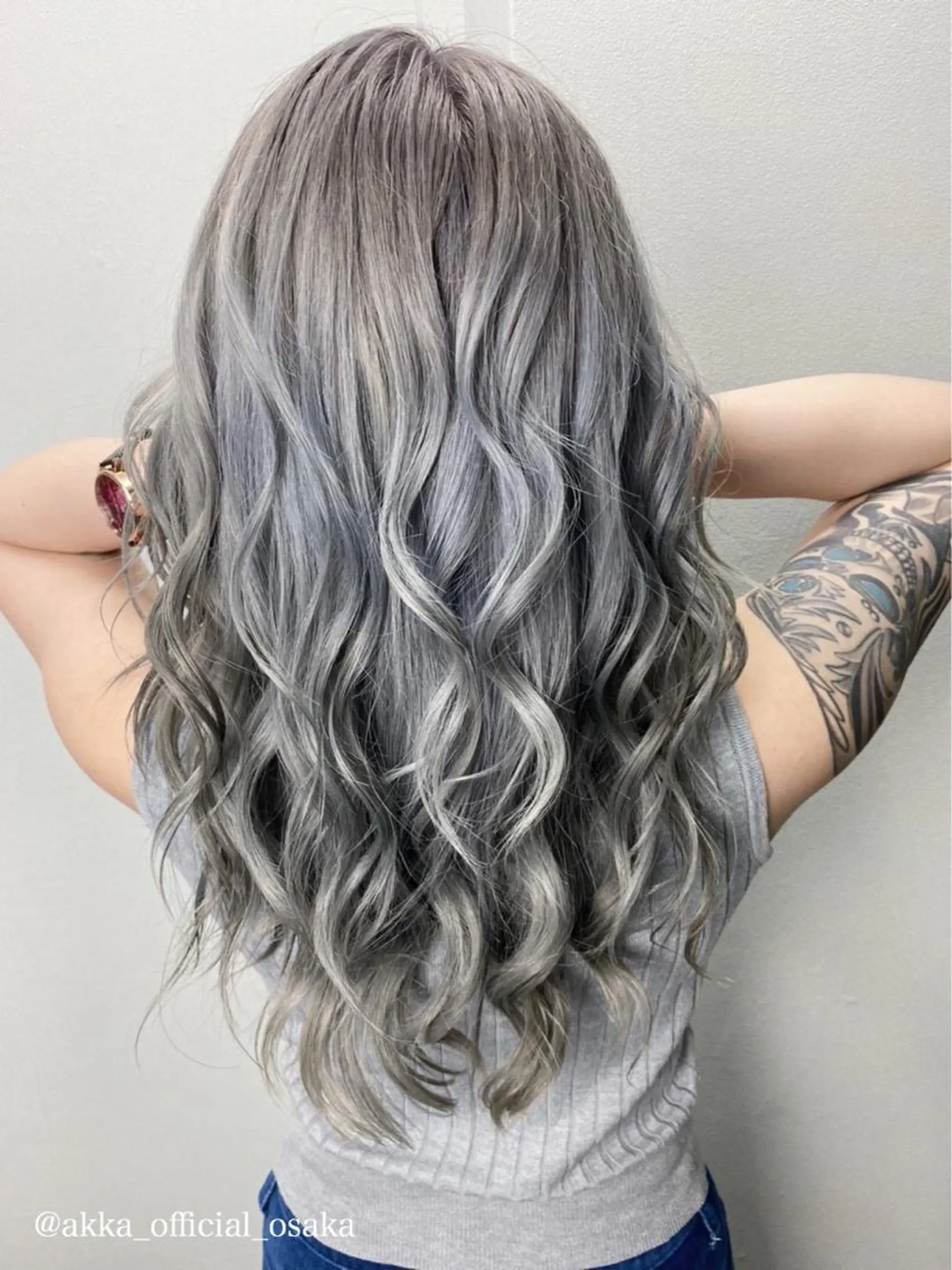 ロング カラー 🧡可愛い色落ち🧡 ハイトーン特化🧡のヘアスタイル