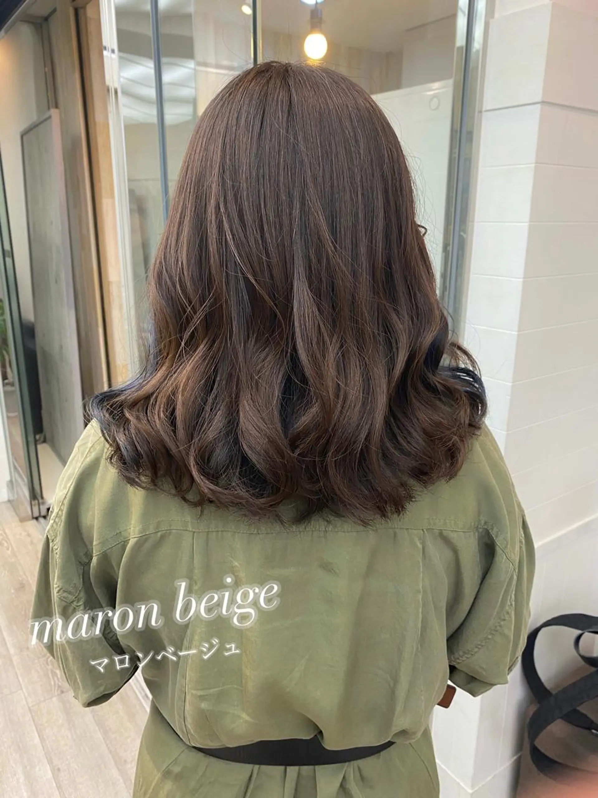 ミディアム カラー カット ヘアカラー トリートメント ☀️透明感color KURO☀️のヘアスタイル