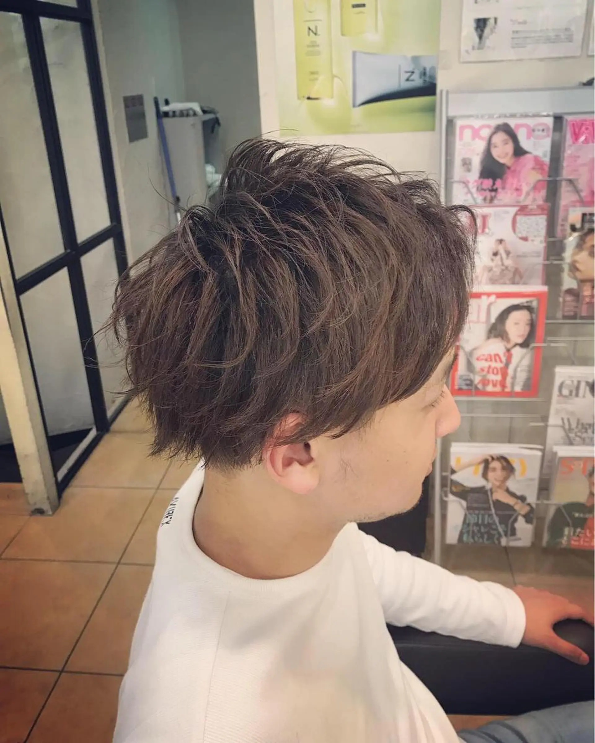 ミディアム メンズ カット 鍋島 拓真のヘアスタイル