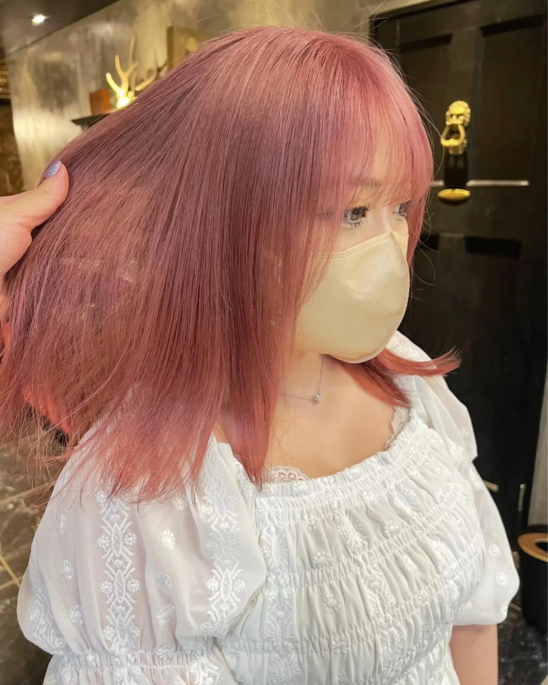 カラー ピンクカラー ヘアカラー 圧倒的デザイン力 店長🎨RENAのヘアスタイル