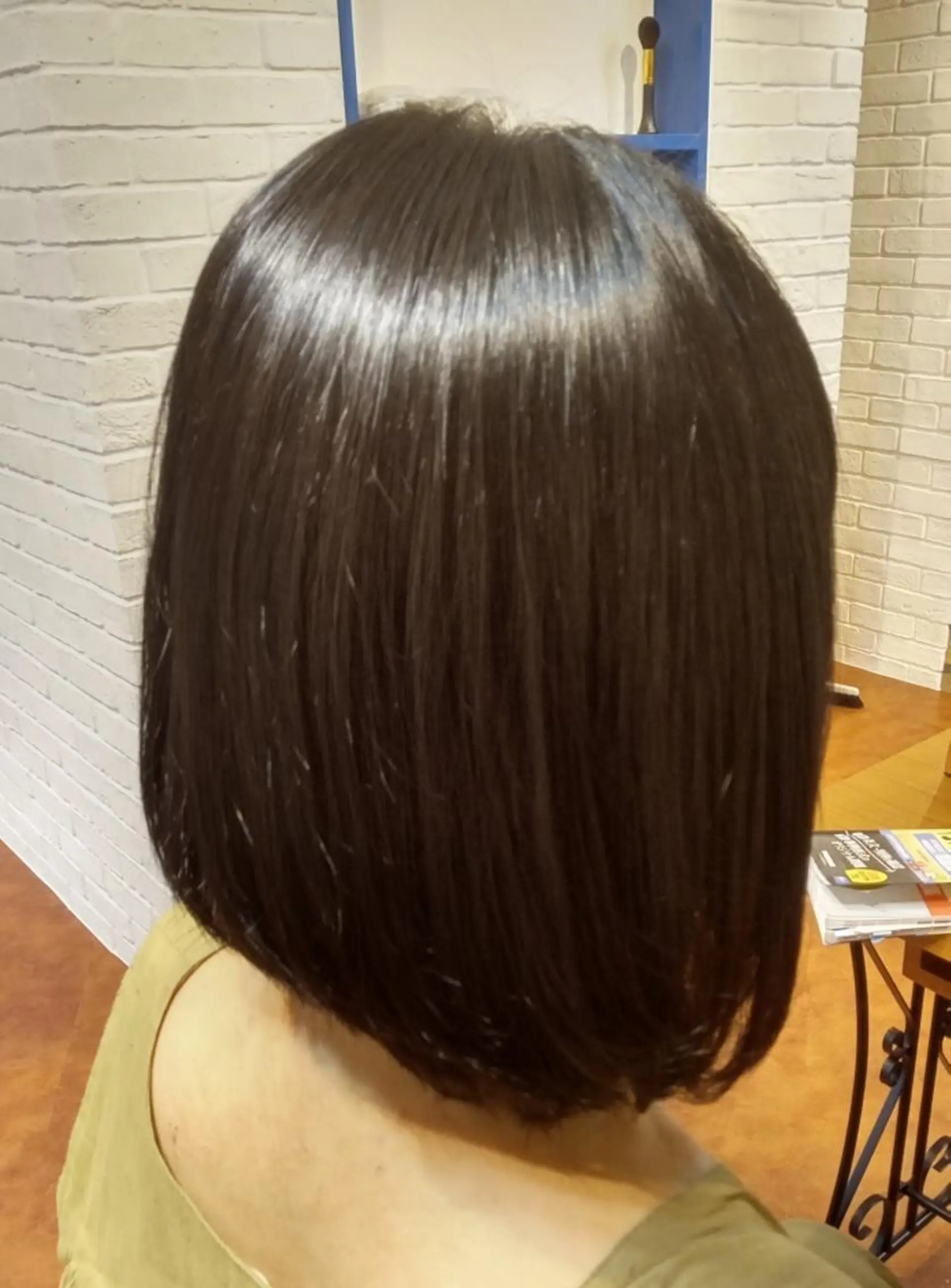 ミディアム カット 縮毛矯正 佐久間 将のヘアスタイル