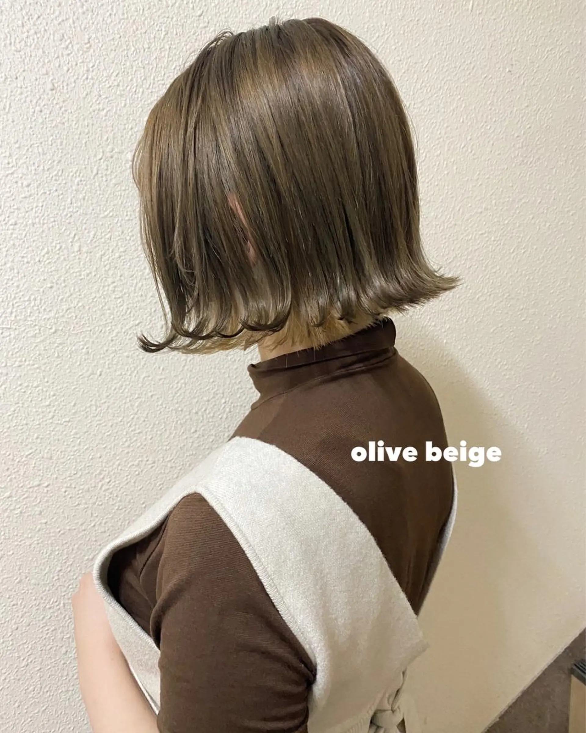 ミディアム カラー カット ヘアカラー トリートメント ツキノキ ミナのヘアスタイル