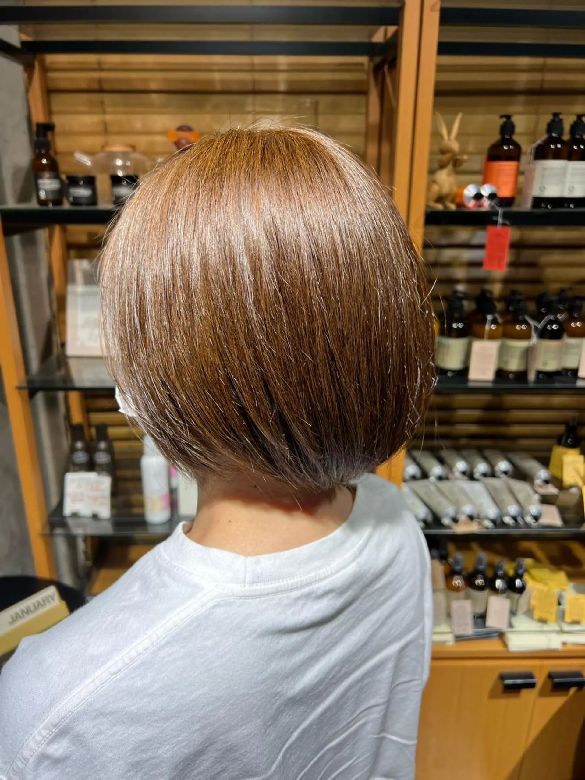 ショート カラー ヘアアレンジ アッシュ アッシュブラウン ブラウンカラー 渡部 彩花のヘアスタイル