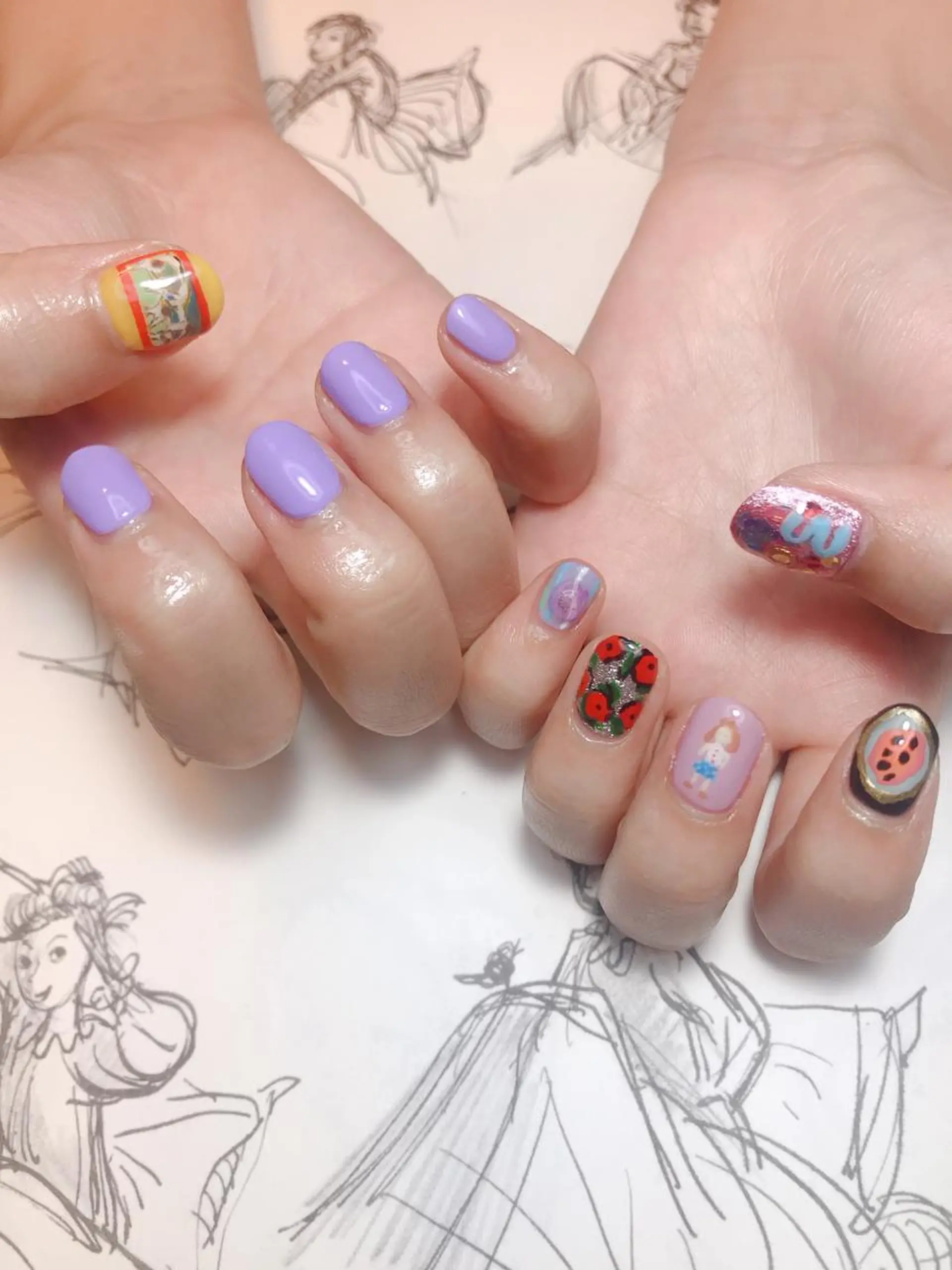 ネイル アートネイル owlnail /持込みデザイン専門のネイルデザイン