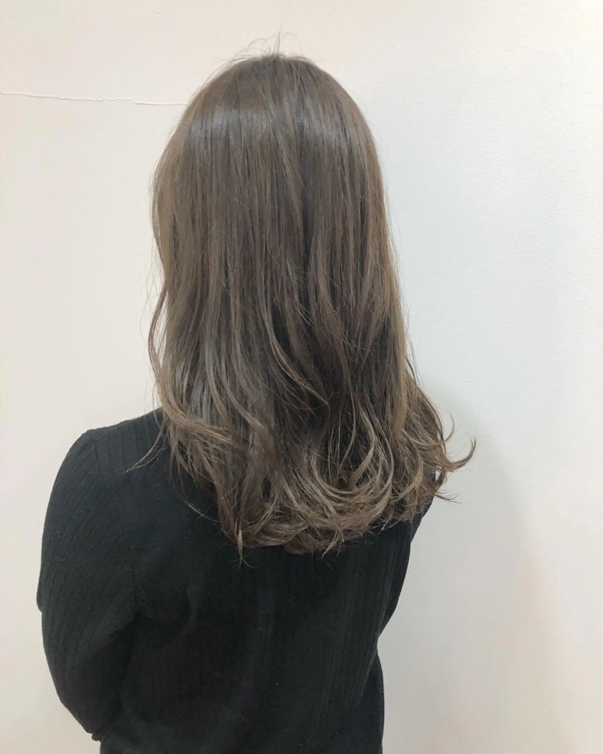 ミディアム コテ巻き風パーマ💛 池袋のヘアスタイル