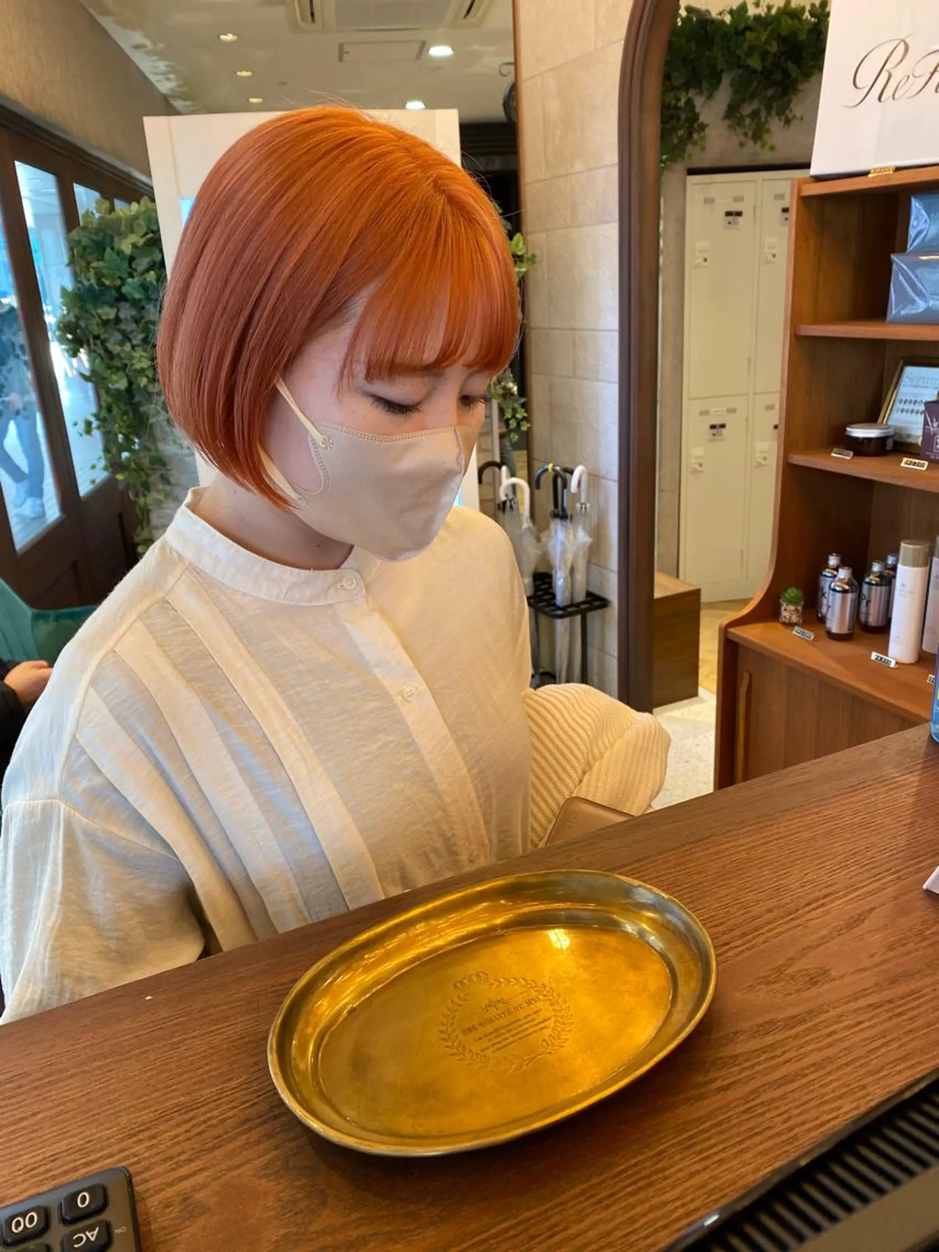 カラー ダブルカラー オレンジ ピンクカラー Erina レイヤー/似合わせ♡のヘアスタイル