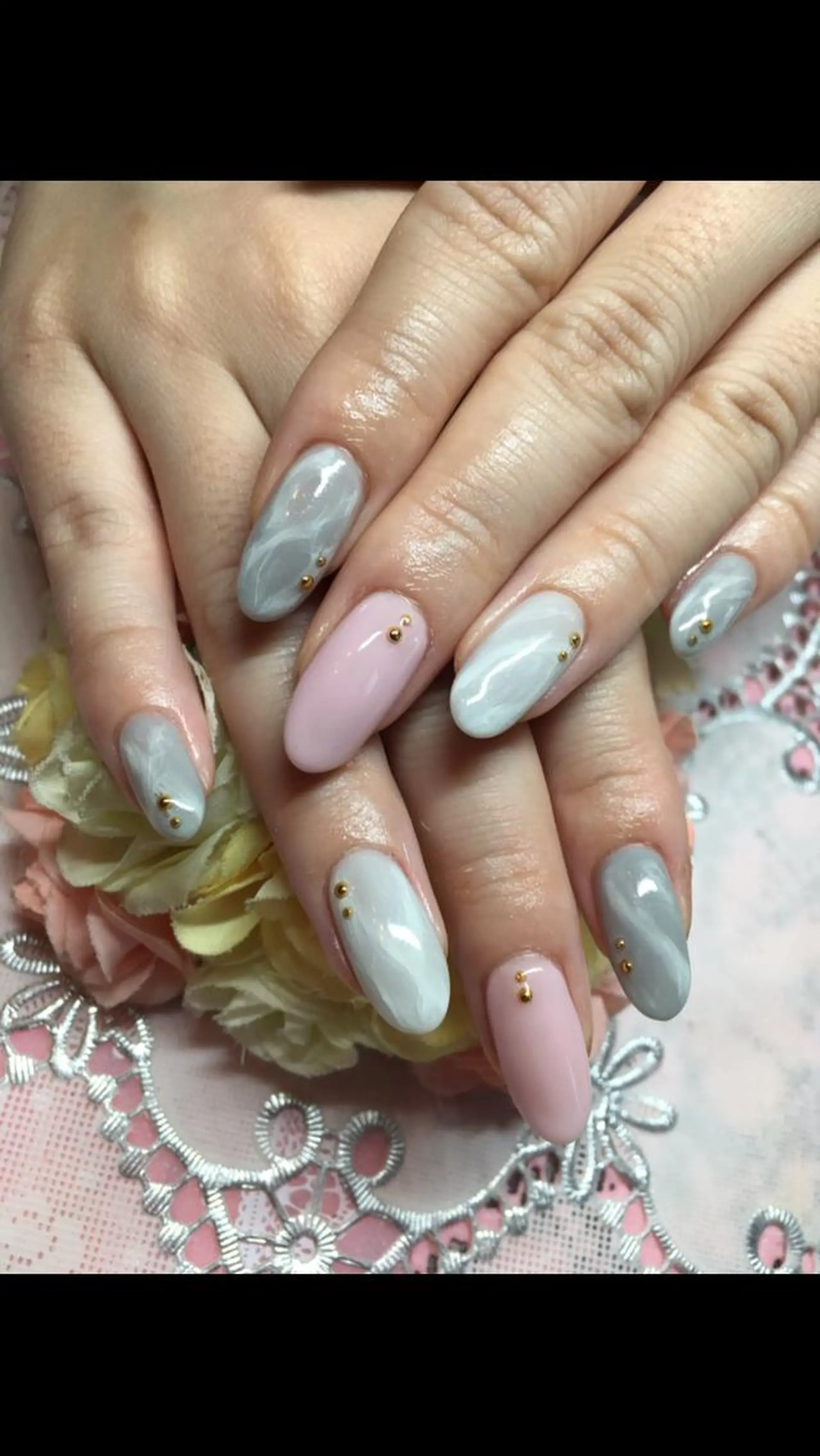 ネイル 大理石ネイル(マーブル) J terrace Nailのネイルデザイン