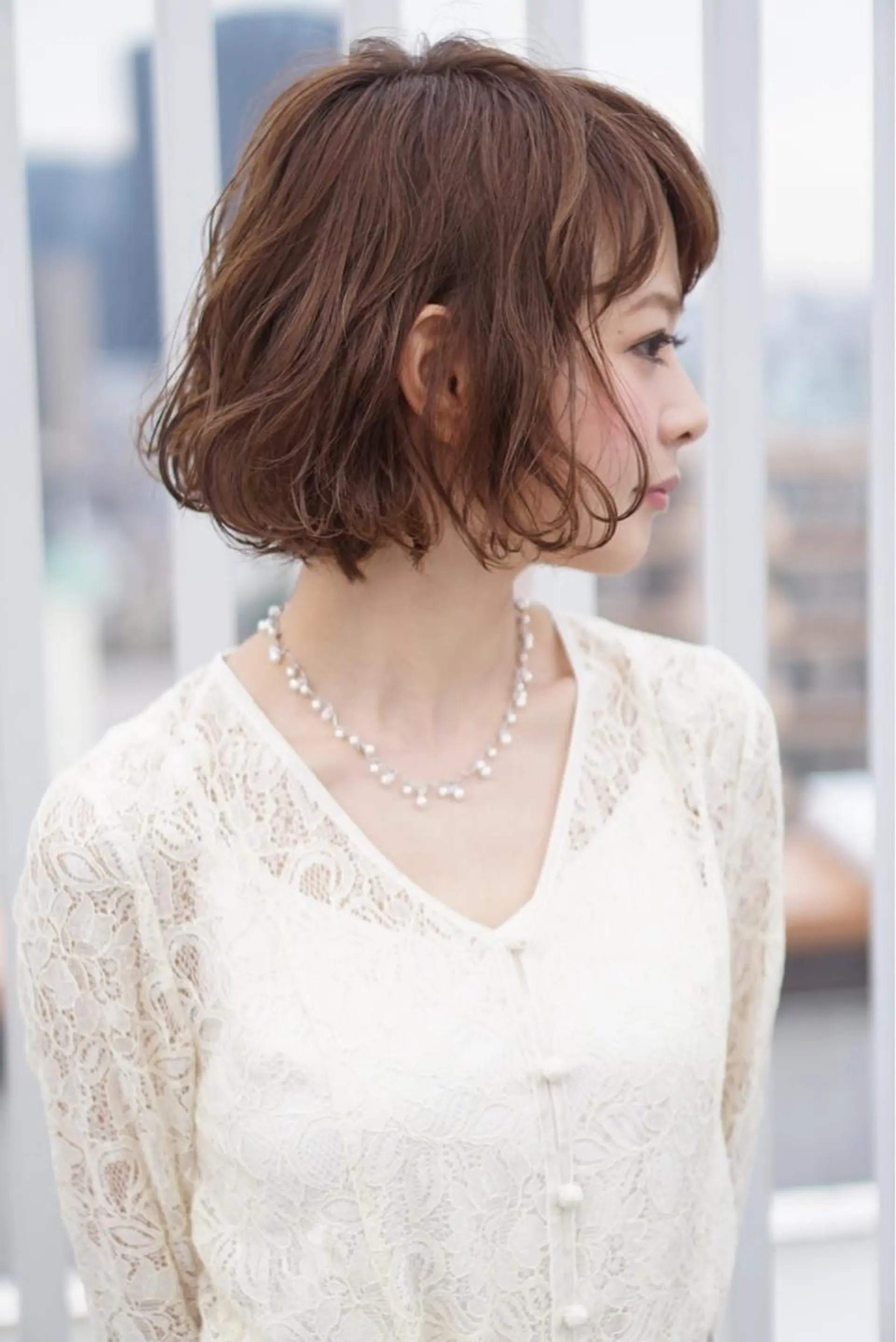 ショート カラー パーマ カット パーマ ディレクター ノナカのヘアスタイル