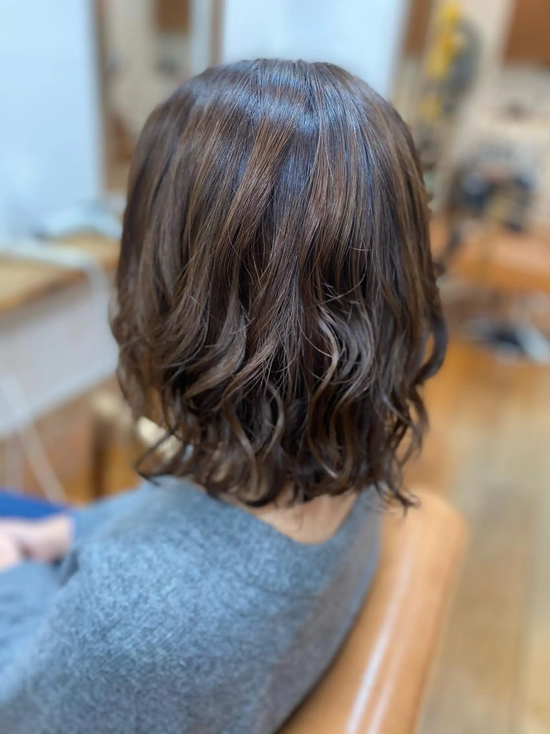 ミディアム カラー ヘアアレンジ 安澤 彩奈のヘアスタイル