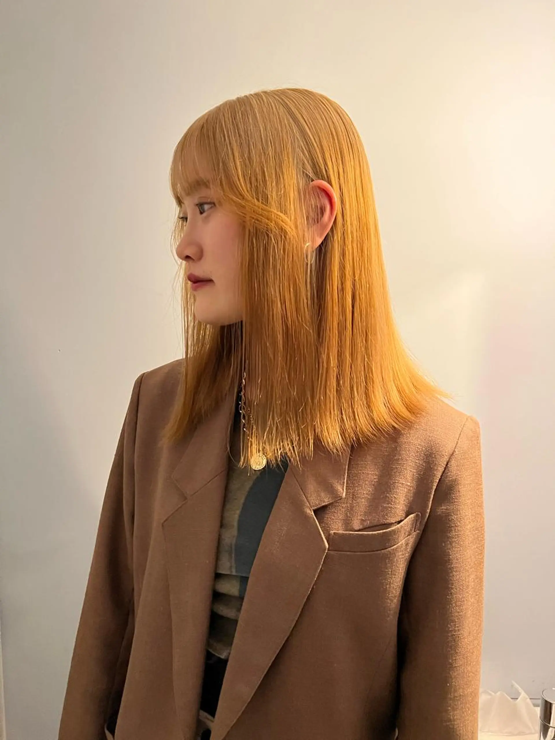 ミディアム カラー 舟橋耀/ブリーチカラ ー/レイヤーカットのヘアスタイル