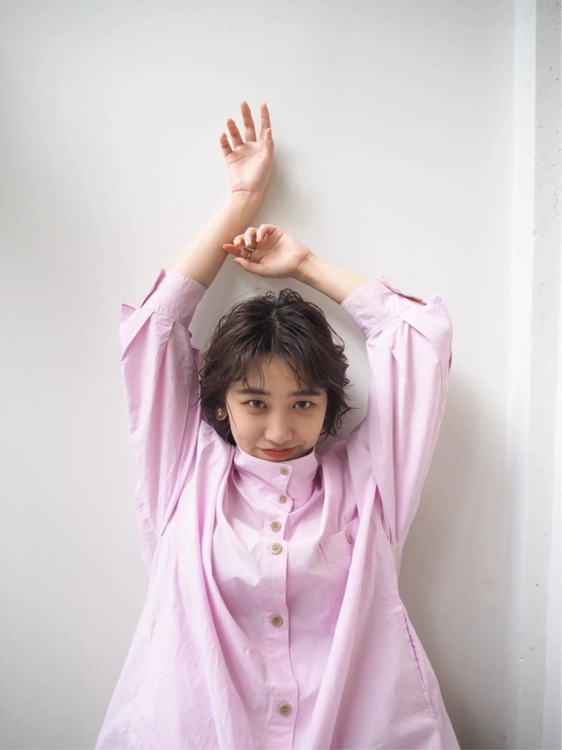 ミディアム カラー ヘアカラー トリートメント 骨格診断で絶対可愛い ✨丸みショート✨凌弥のヘアスタイル