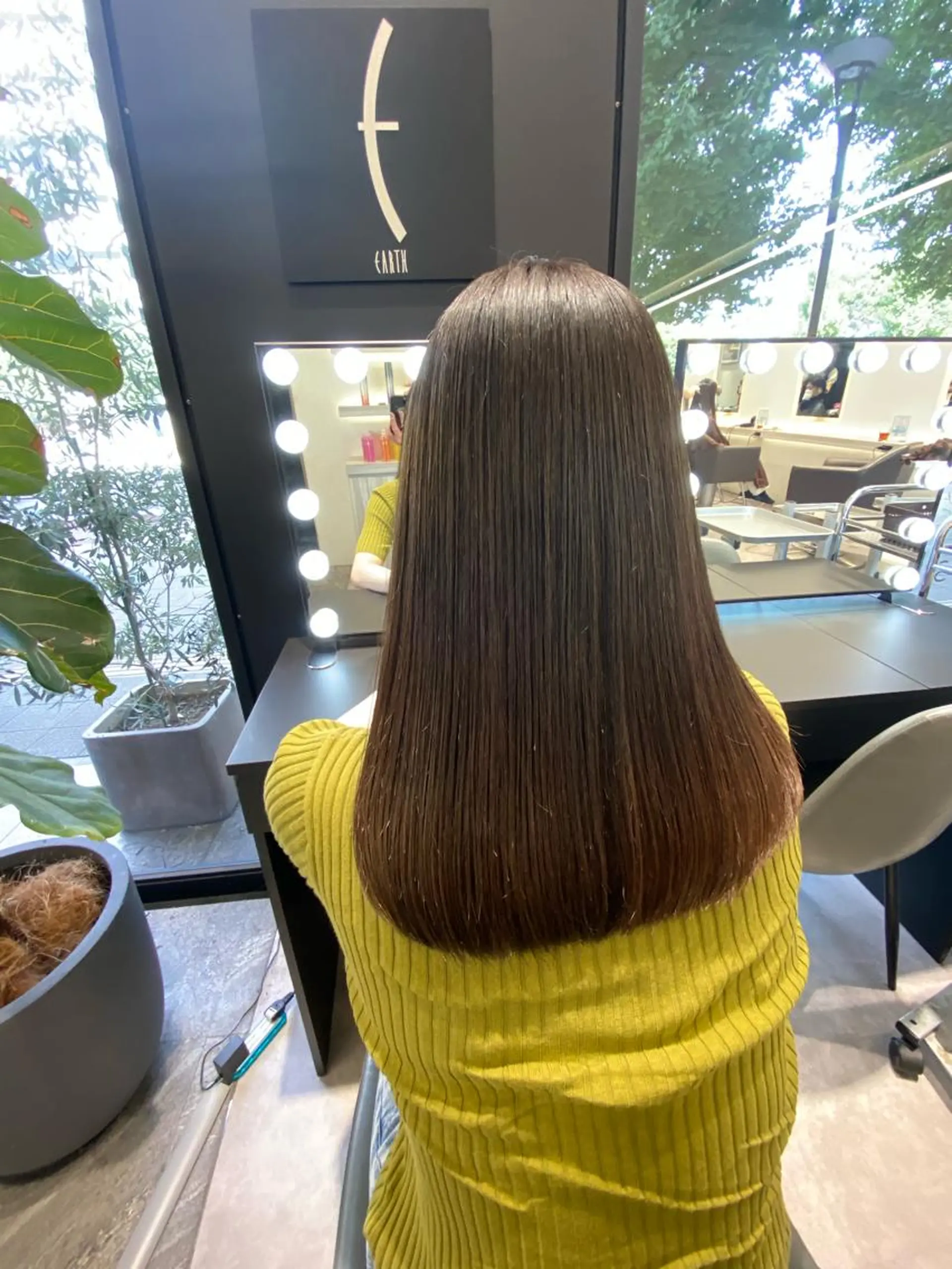 ロング カット 縮毛矯正 トリートメント ムトウセイマ/ 縮毛矯正/ブリーチのヘアスタイル