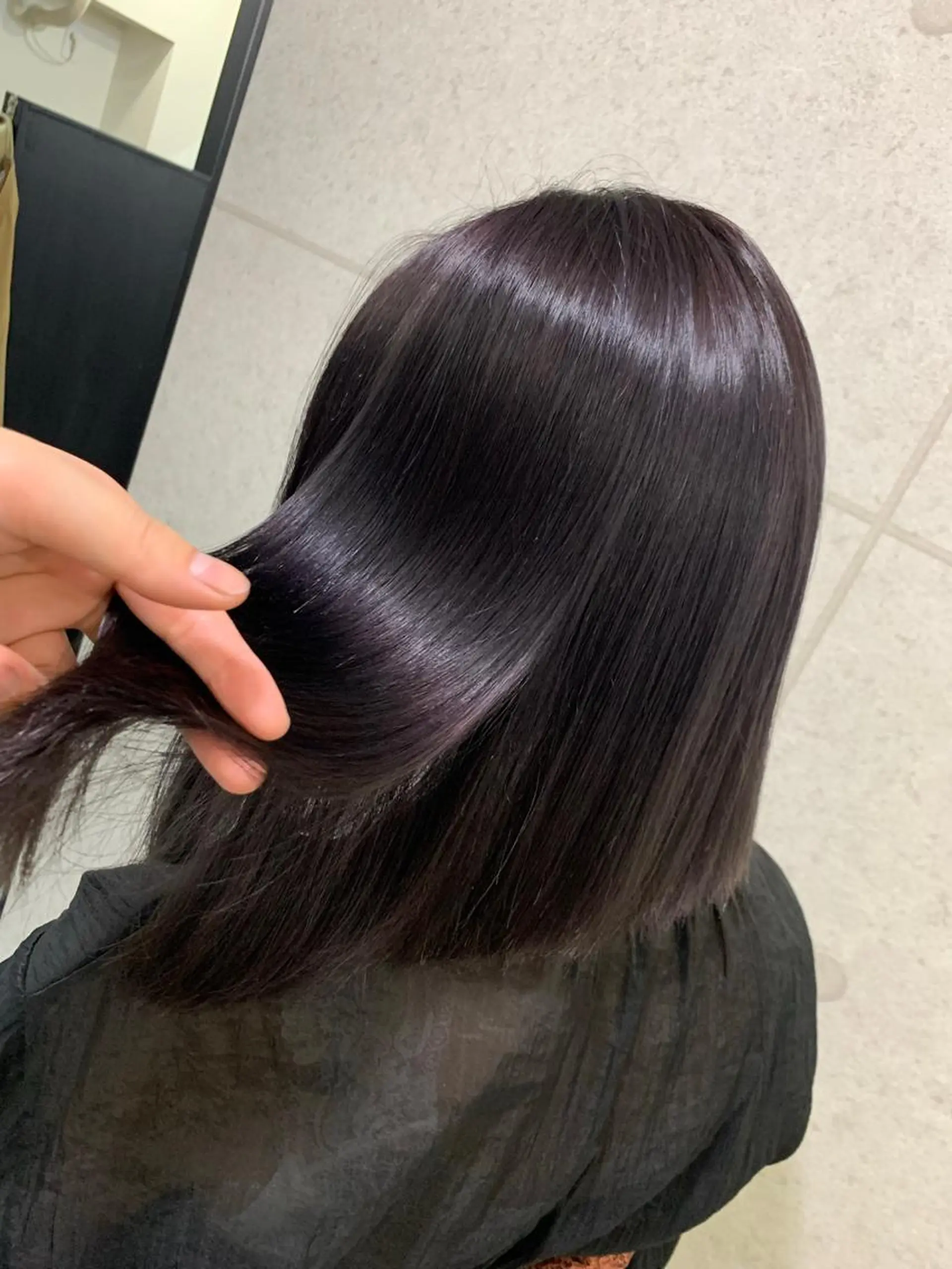 ミディアム カラー ディープラベンダー ラベンダーカラー Day&Night kanaのヘアスタイル