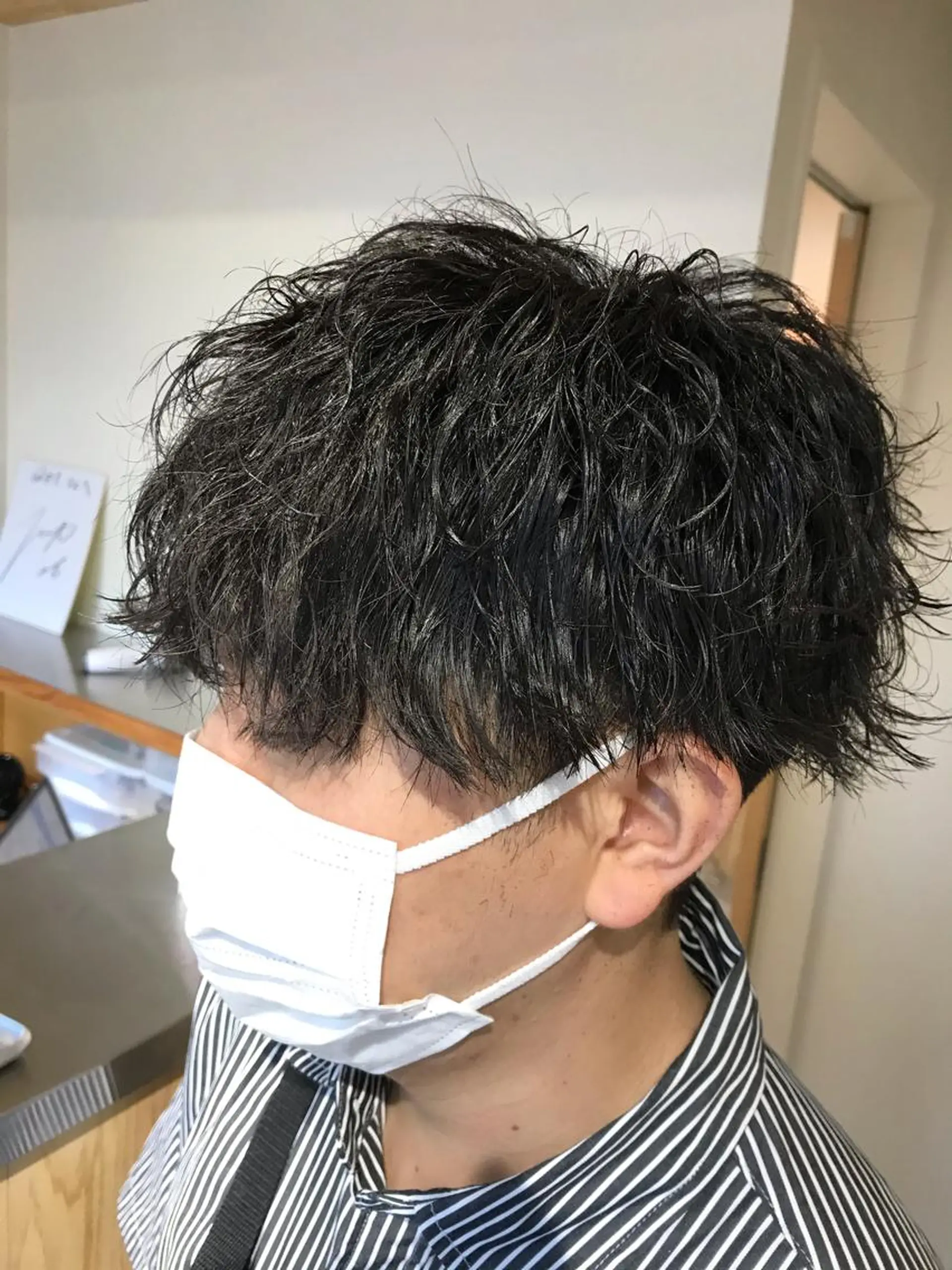 パーマ メンズ カット パーマ ヘアセット メンズブリーチカラー /パーマ ごーた立川のヘアスタイル