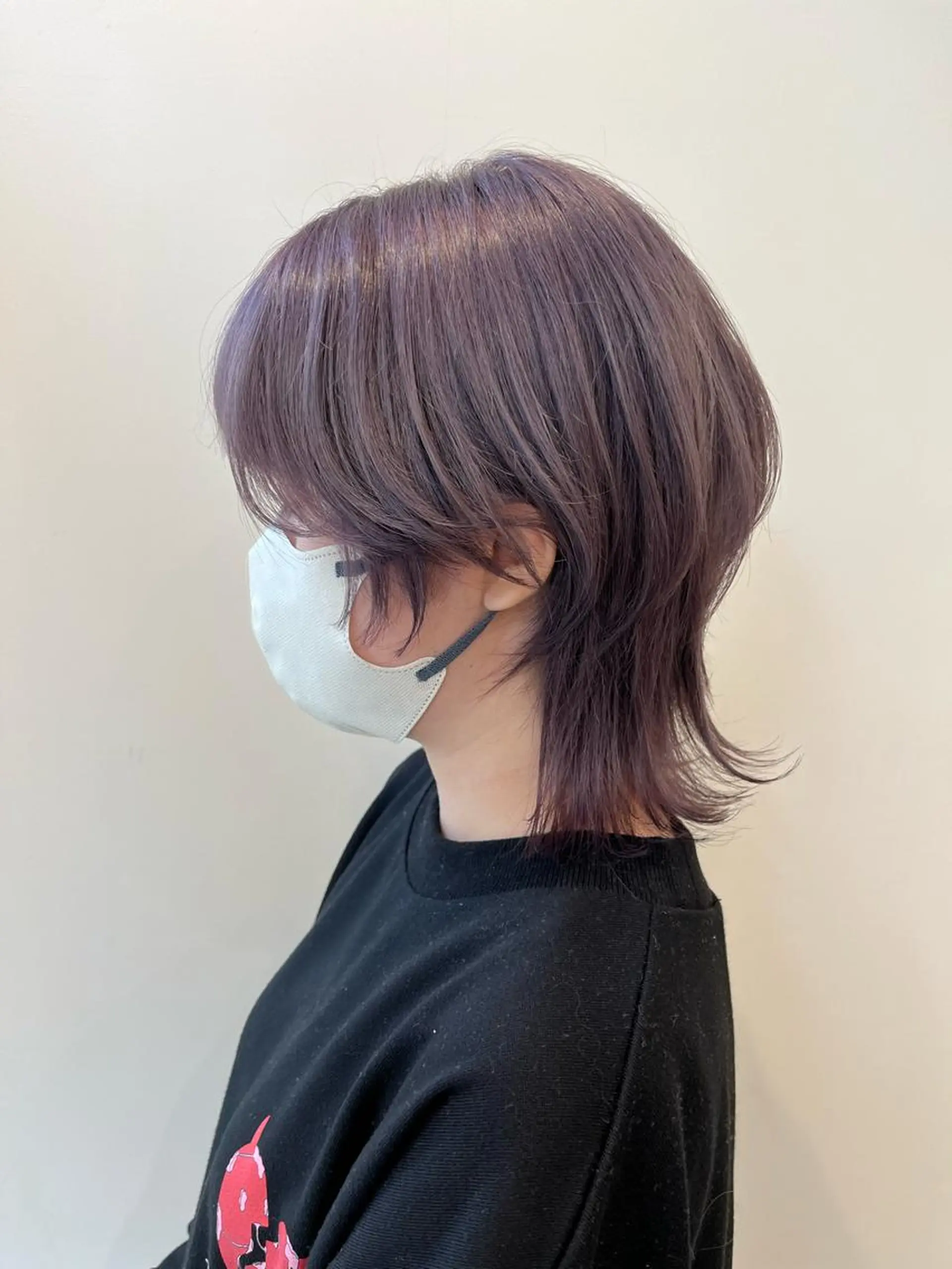 ミディアム カラー グレージュ ラベンダーカラー ラベンダーグレージュ ラベンダーグレー ヘアカラー レイヤー⭐️カラー ⭐️平川雅史のヘアスタイル