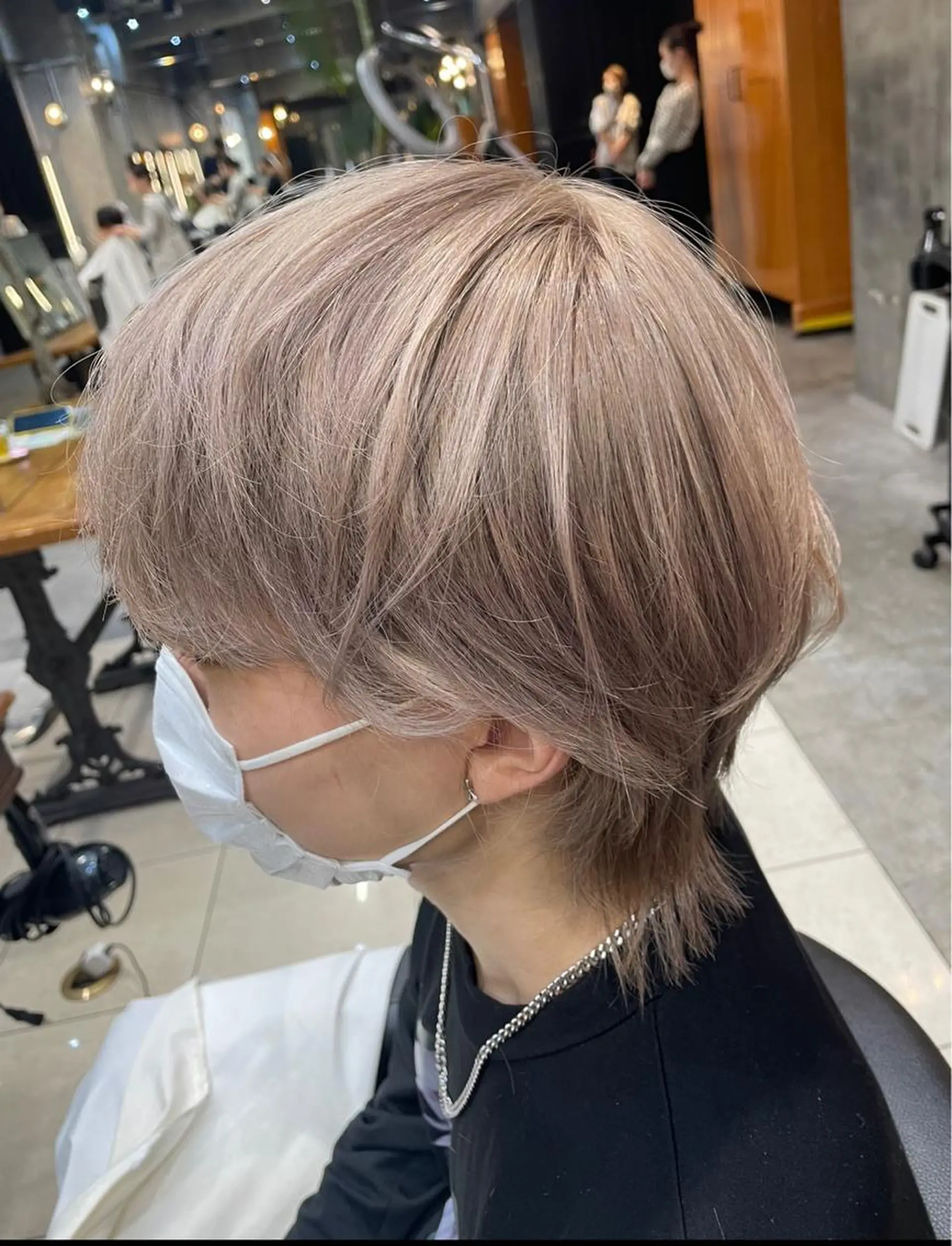 カラー メンズ メンズブリーチ ベージュカラー ブリーチ ミルクティーベージュ 🦋透明感カラー /ケアブリーチ🦋のヘアスタイル