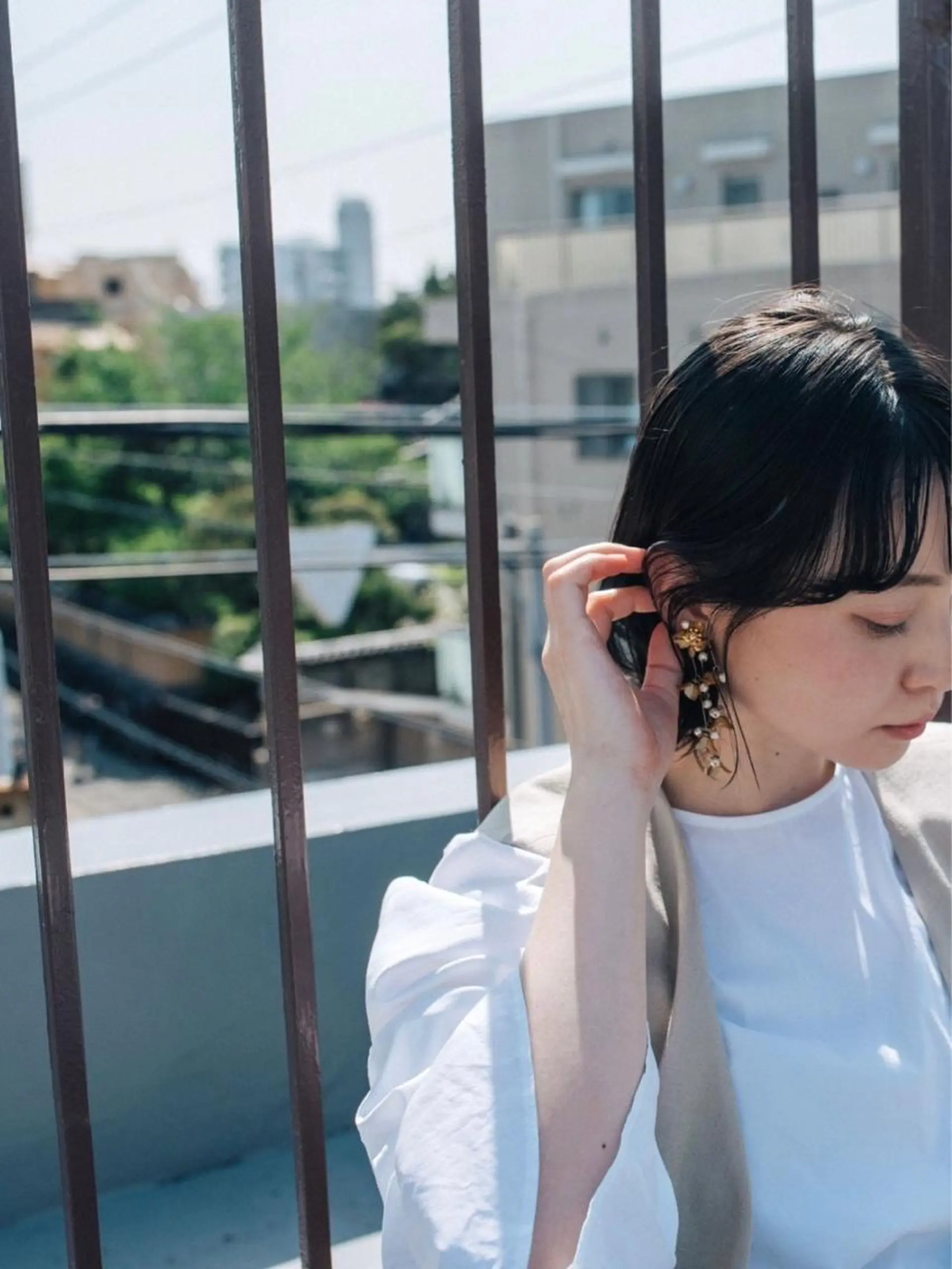 ミディアム 高浜 夕海のヘアスタイル