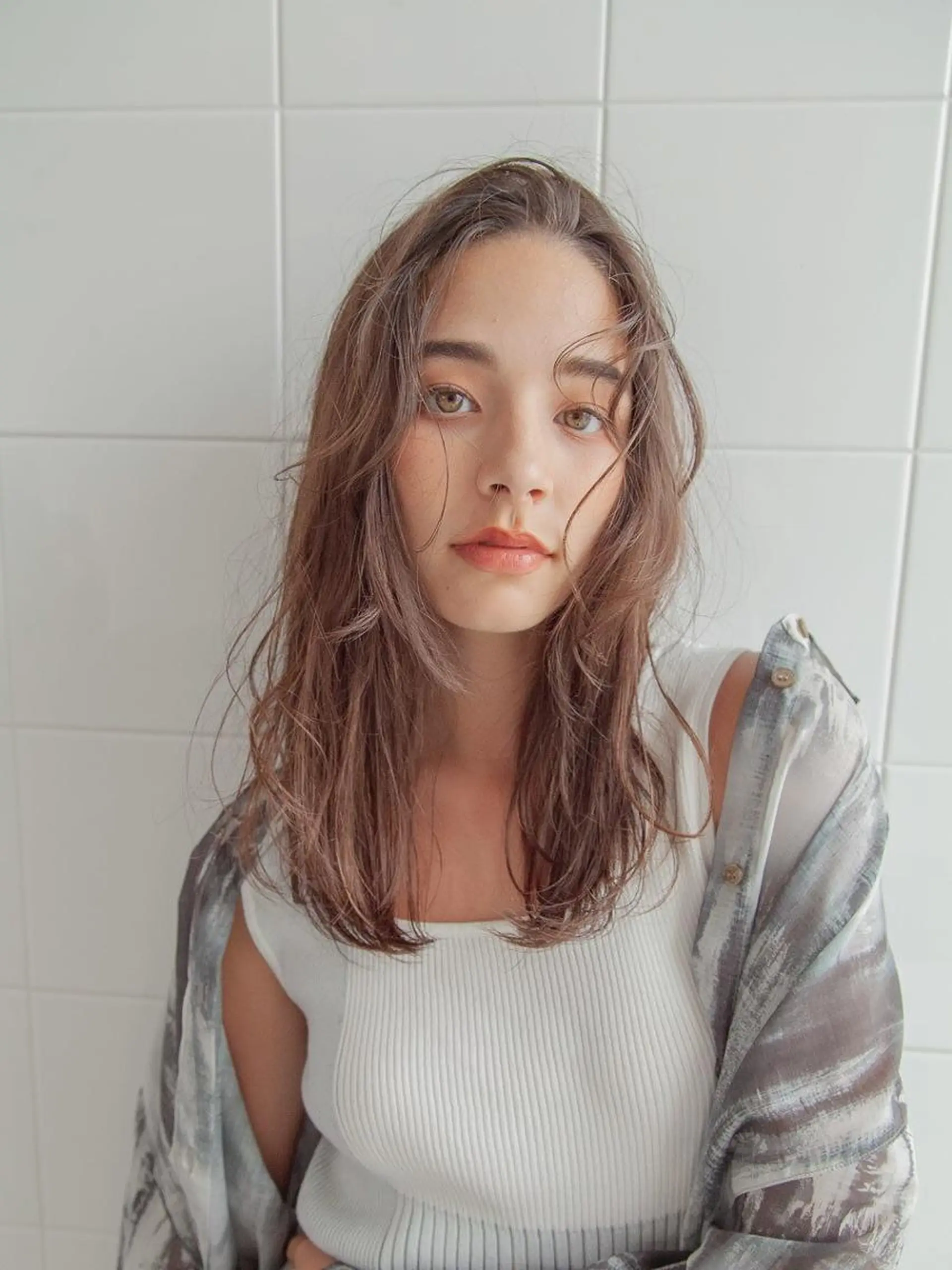 セミロング カラー カット ヘアカラー ヴァンカウンシル 川中島店のヘアスタイル