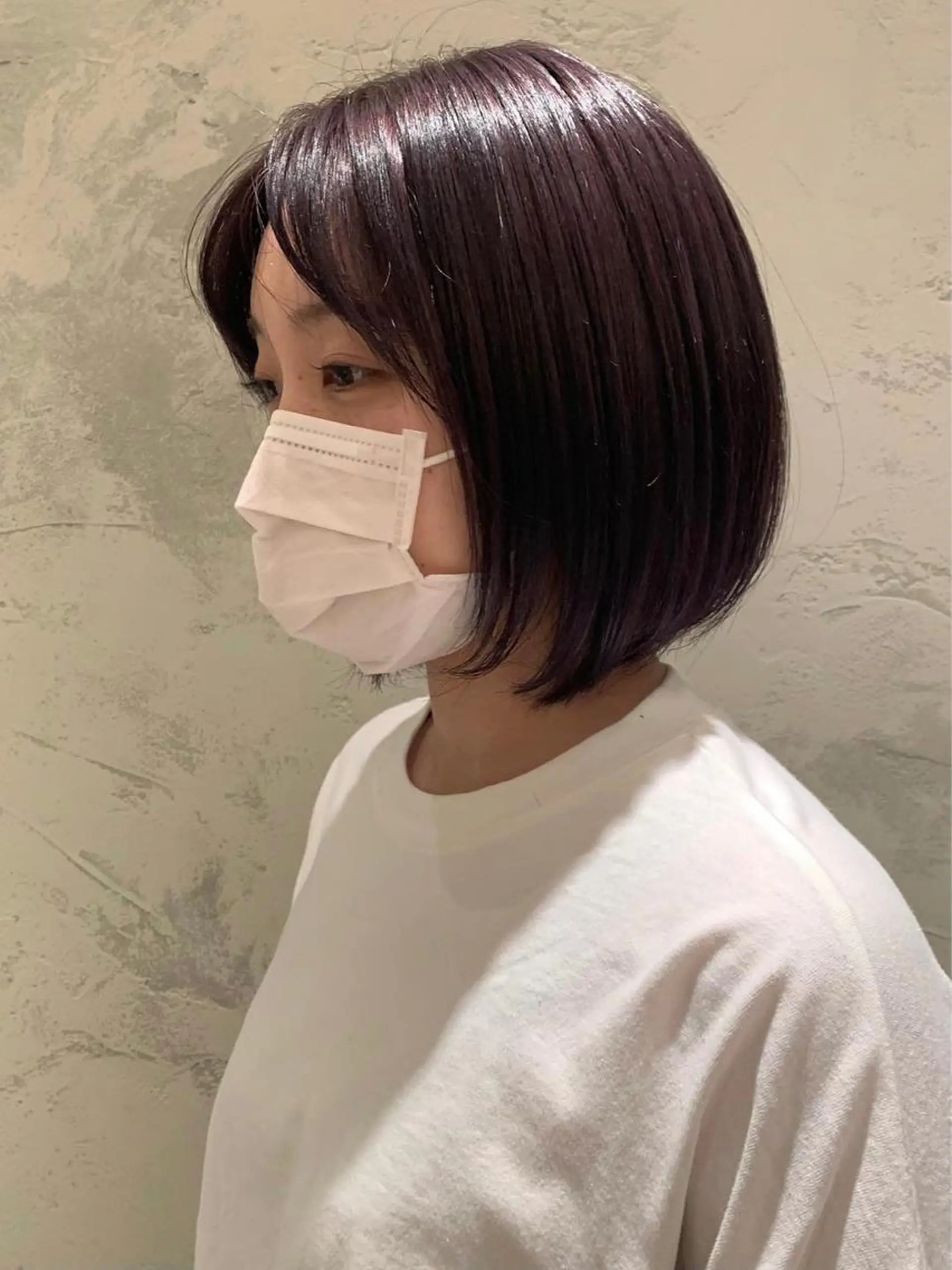 ミディアム ヘアカラー SAKINO. ベージュカラーのヘアスタイル