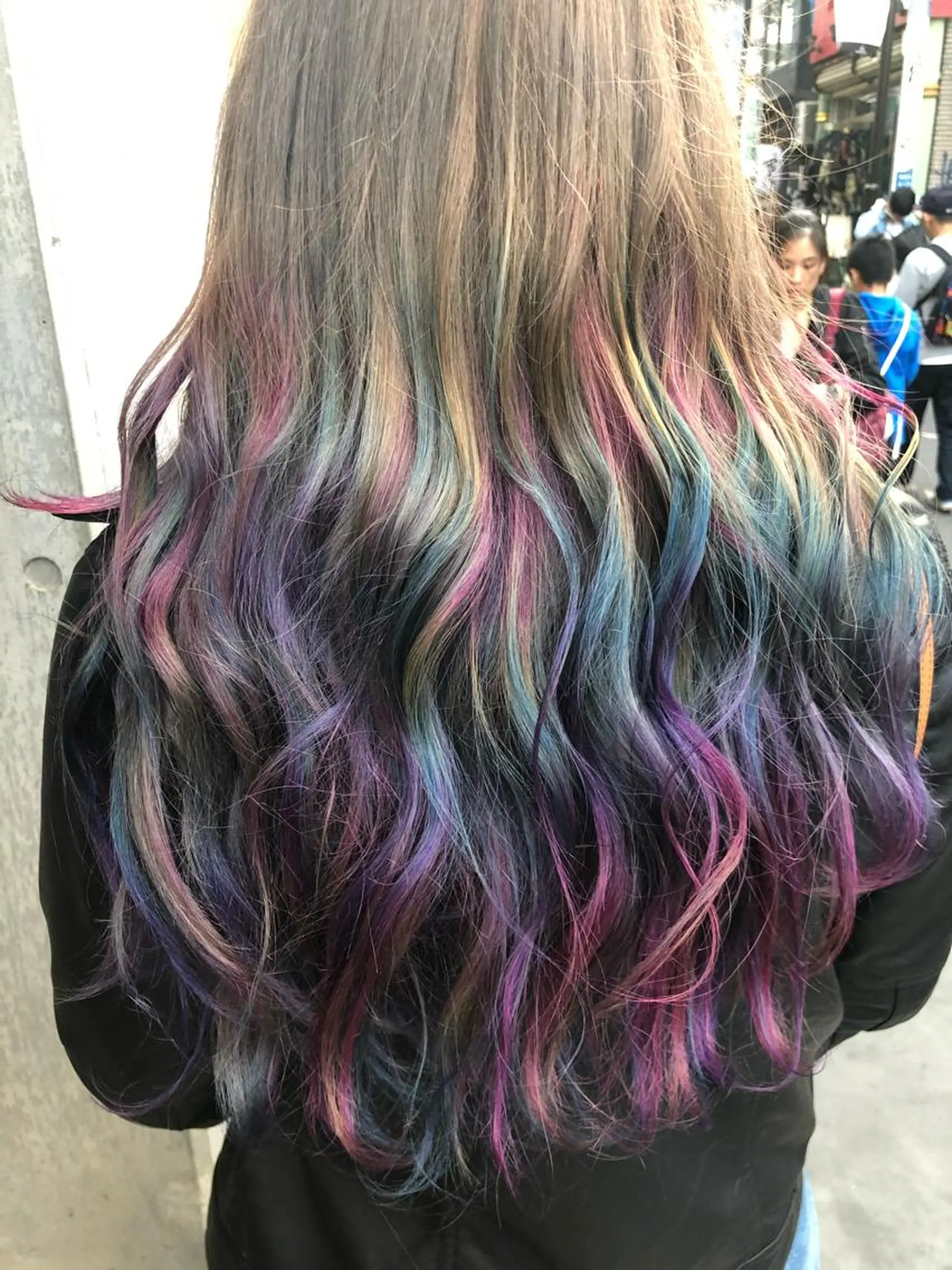 ロング カラー ショートボブ アッシュ バレイヤージュ ミストバング ベージュカラー カット ヘアカラー トリートメント 原宿サロン代表 デザインカラー伊藤卓のヘアスタイル
