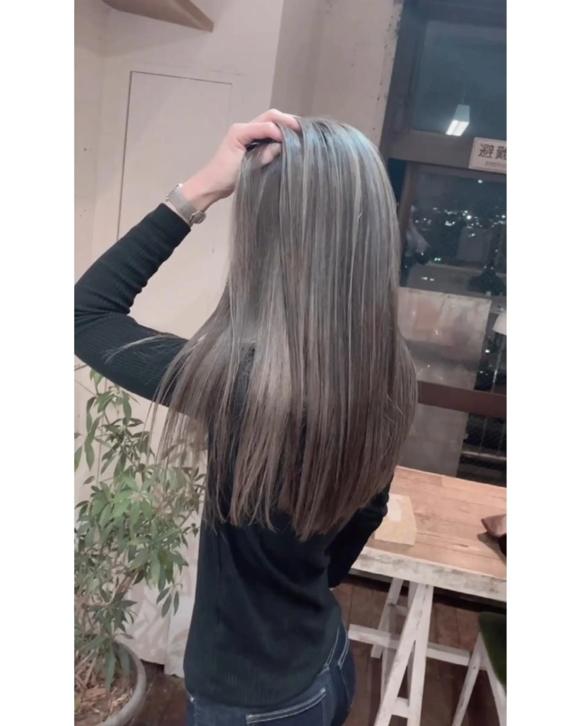 カラー バレイヤージュ ハイライトカラー 石井辰功也 フリーランス美容師のヘアスタイル