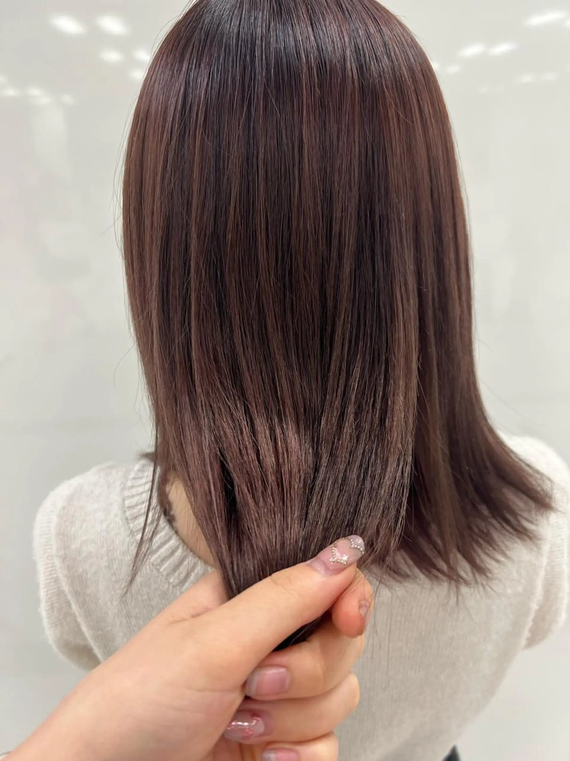 ミディアム カラー ブリーチ 表参道/ブリーチ/ みずは🎀のヘアスタイル