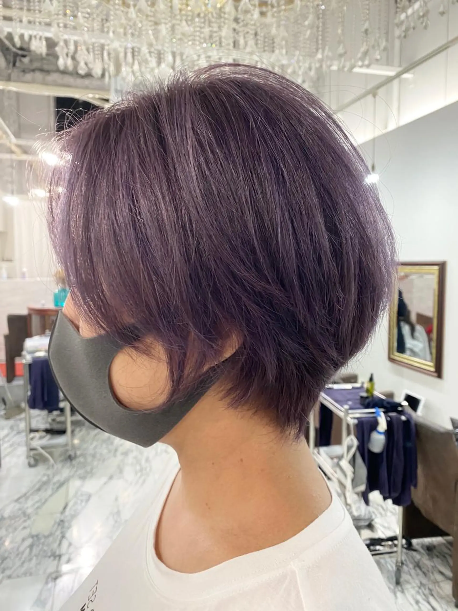 ショート カラー 👑圧倒的カラー👑 佐々木祐希のヘアスタイル