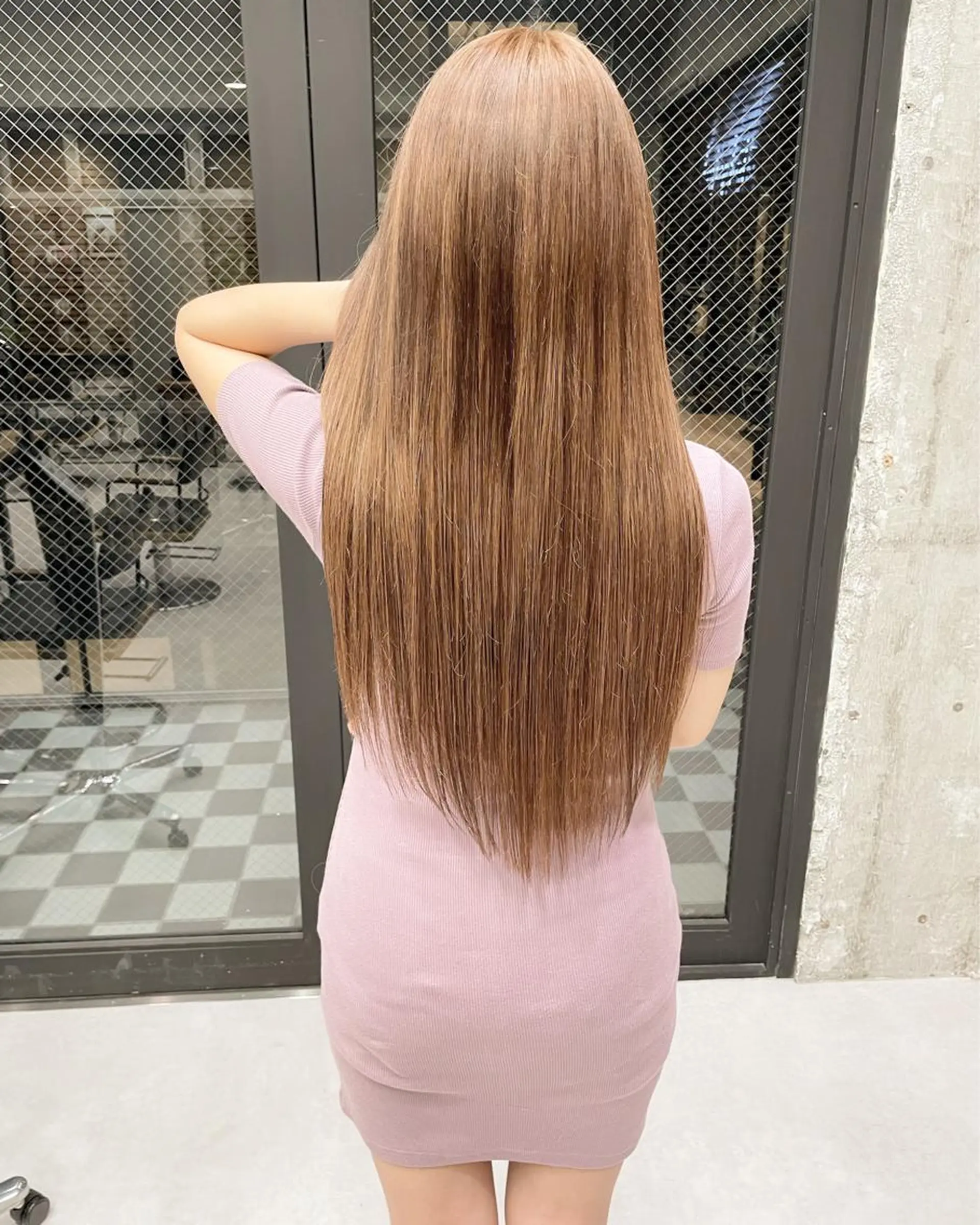 ロング カラー ヘアアレンジ ヘアカラー エクステ TATSUYA アートディレクターのヘアスタイル