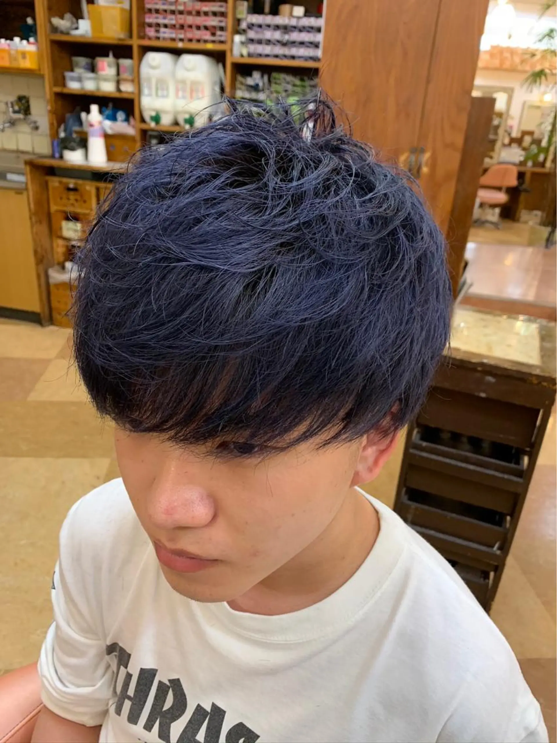 メンズ カット パーマ トリートメント ヘッドスパ 水島 悠香子のヘアスタイル