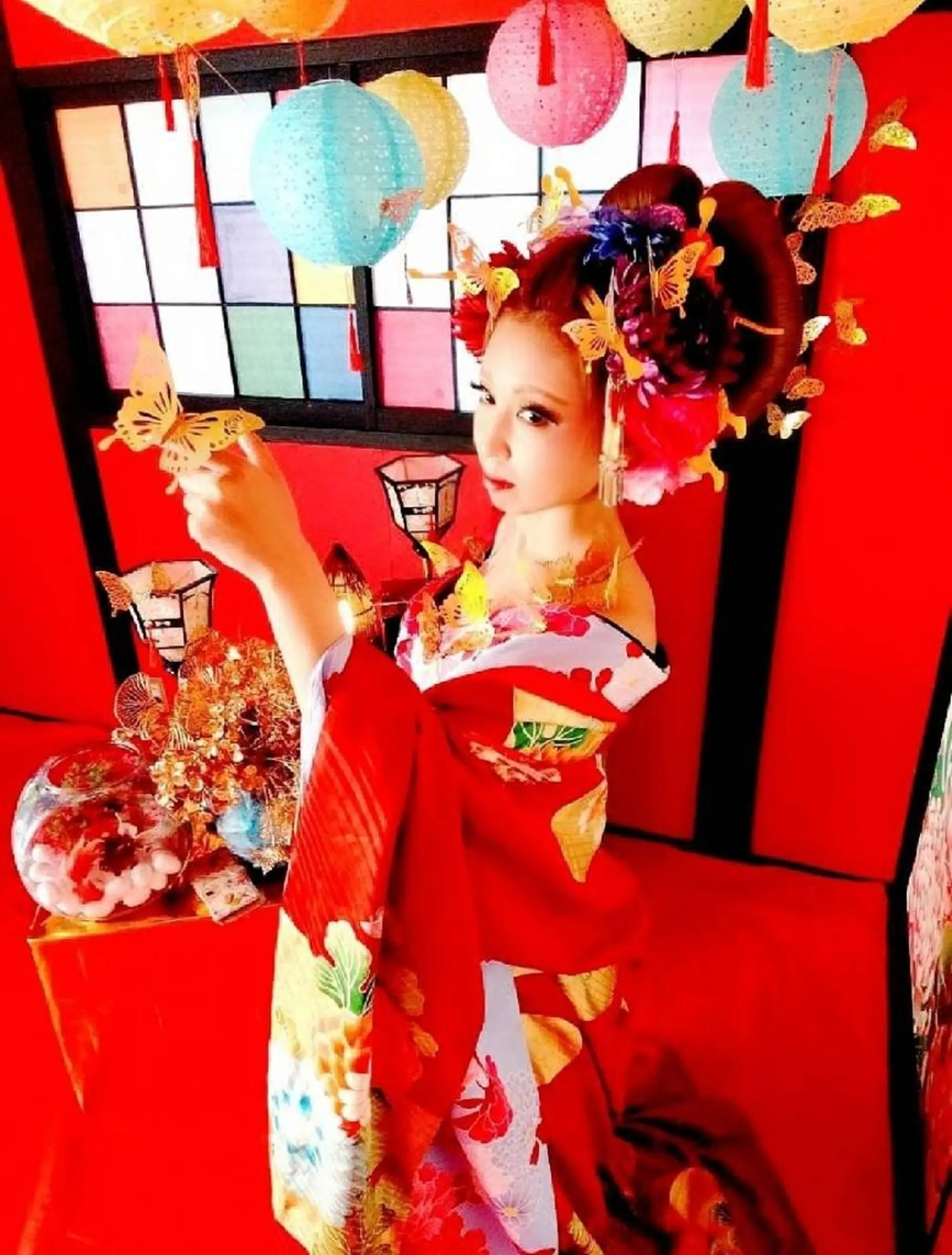 ヘアアレンジ その他 花魁変幻処 椛かぐら inヘアサロンクレアのマツエク・マツパデザイン