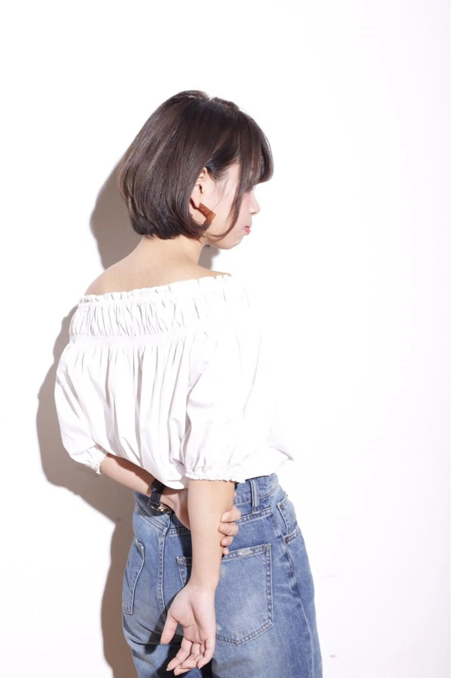 ショート ミディアム カラー TAI透明カラー 柔らかい縮毛矯正のヘアスタイル