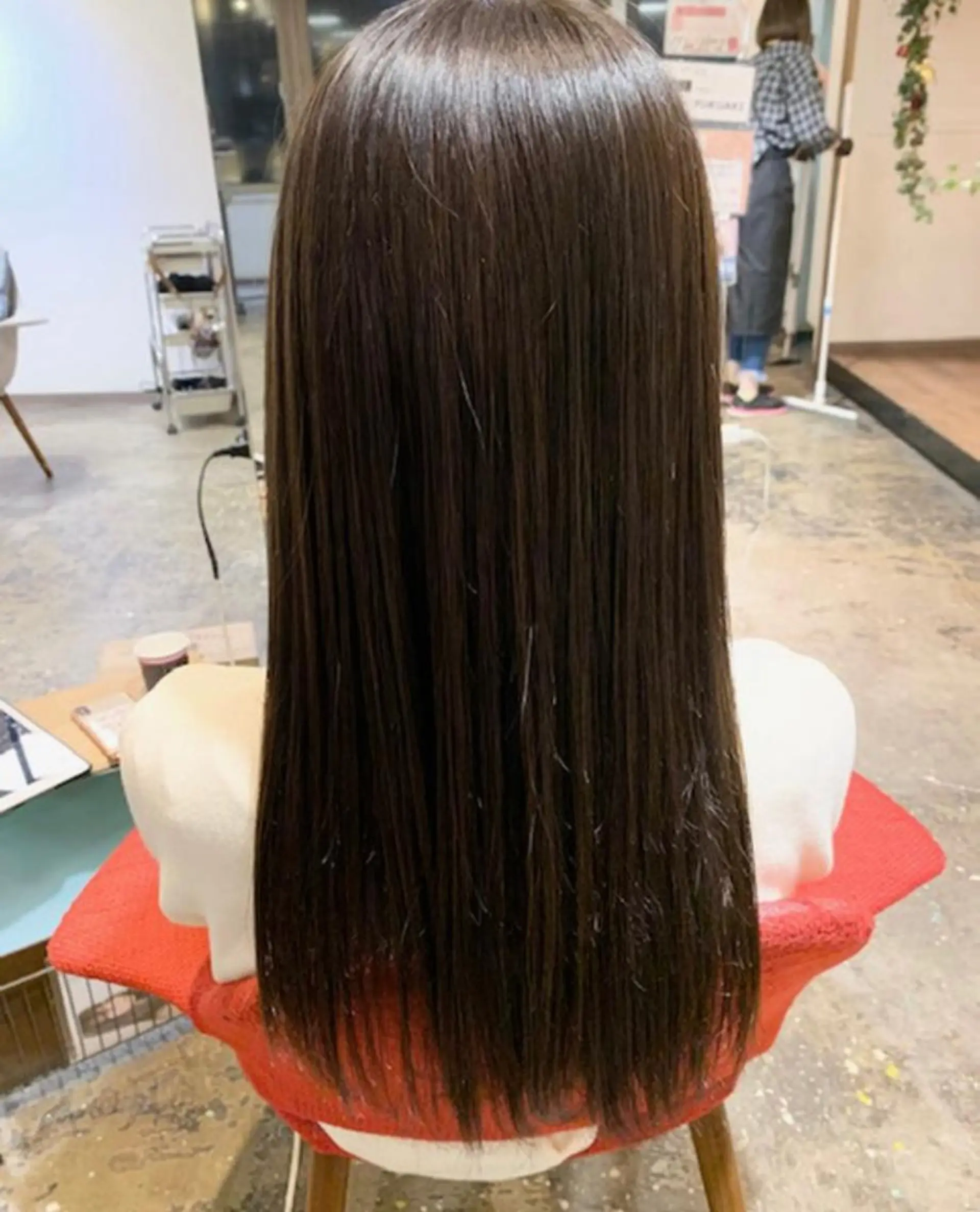 ロング ショート　縮毛矯正 レイヤー🌿FUKUのヘアスタイル