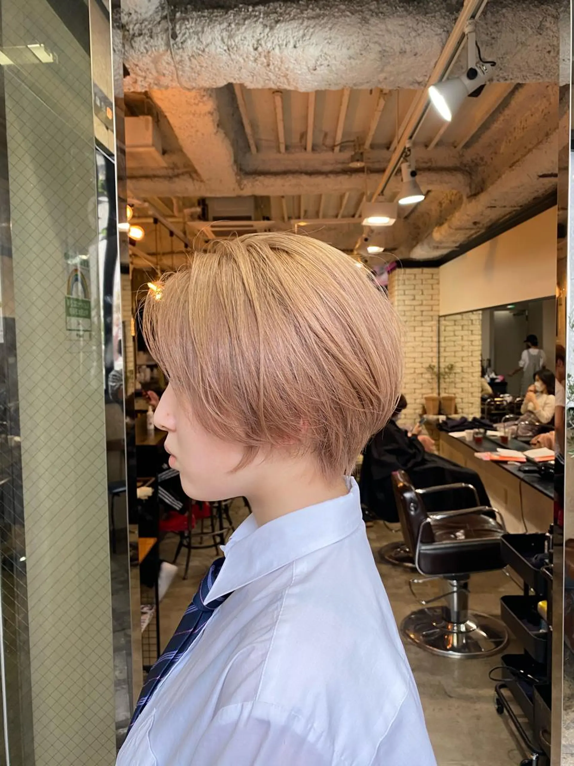 ショート カット ヘアカラー ✴︎赤み除去カラー daichi✴︎のヘアスタイル
