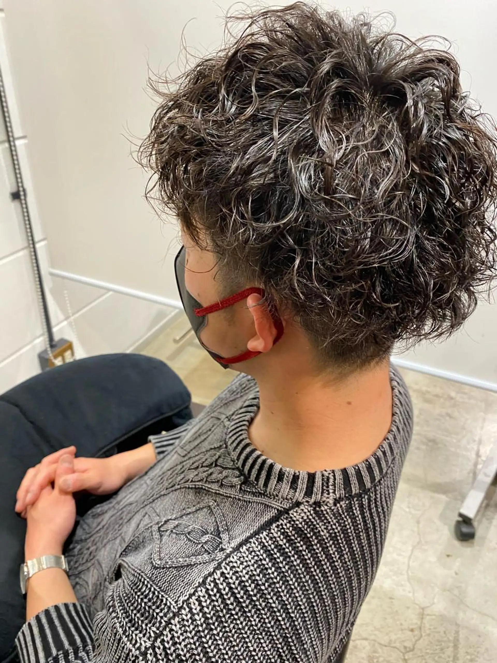 パーマ メンズ メンズパーマ ツイストスパイラルパーマ スパイラルパーマ 顔周りカット/透明感 カラー/rioのヘアスタイル