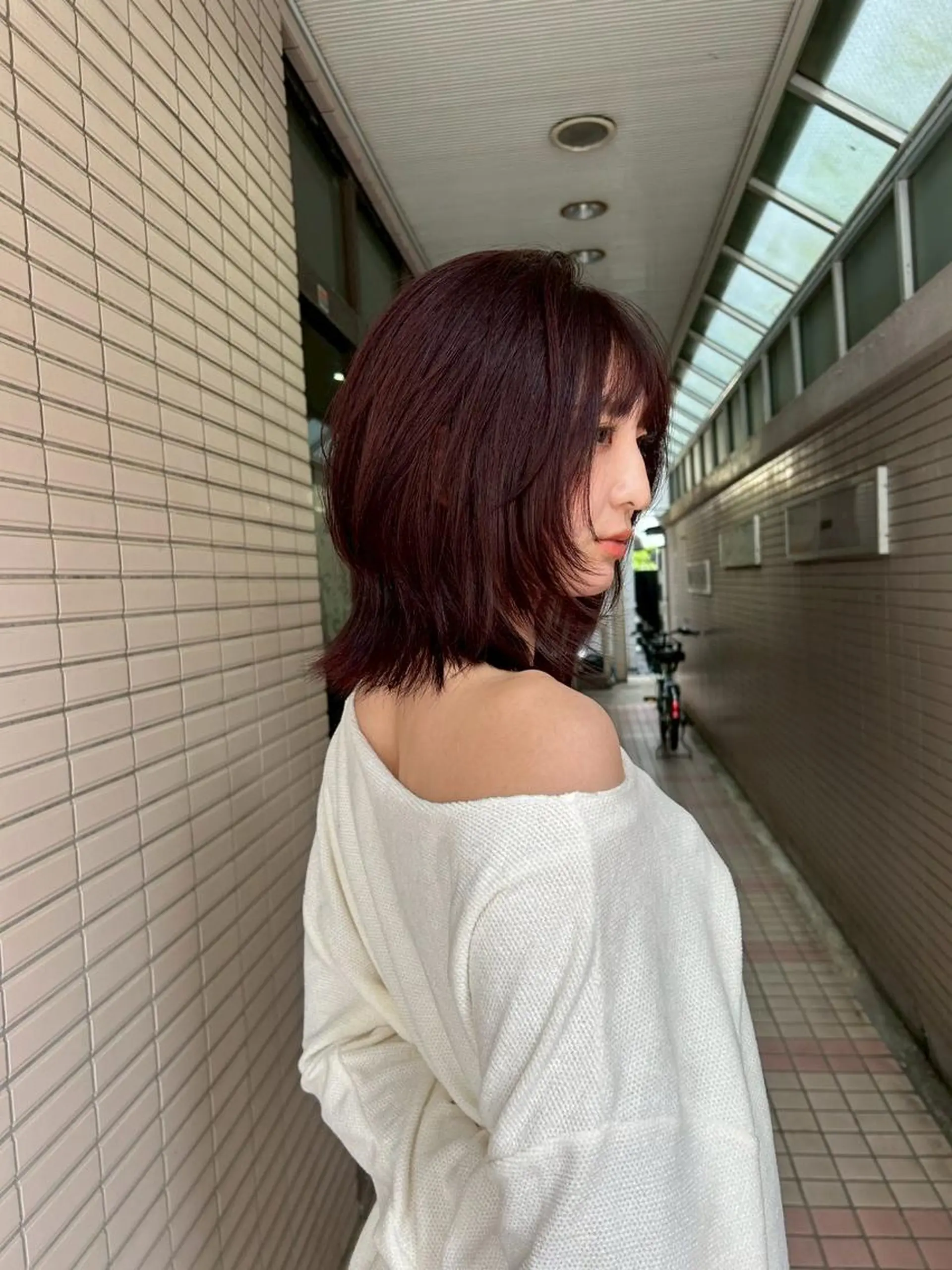 セミロング 似合わせカット 小顔カット カラー/レイヤー/ 髪質改善/PAAQのヘアスタイル