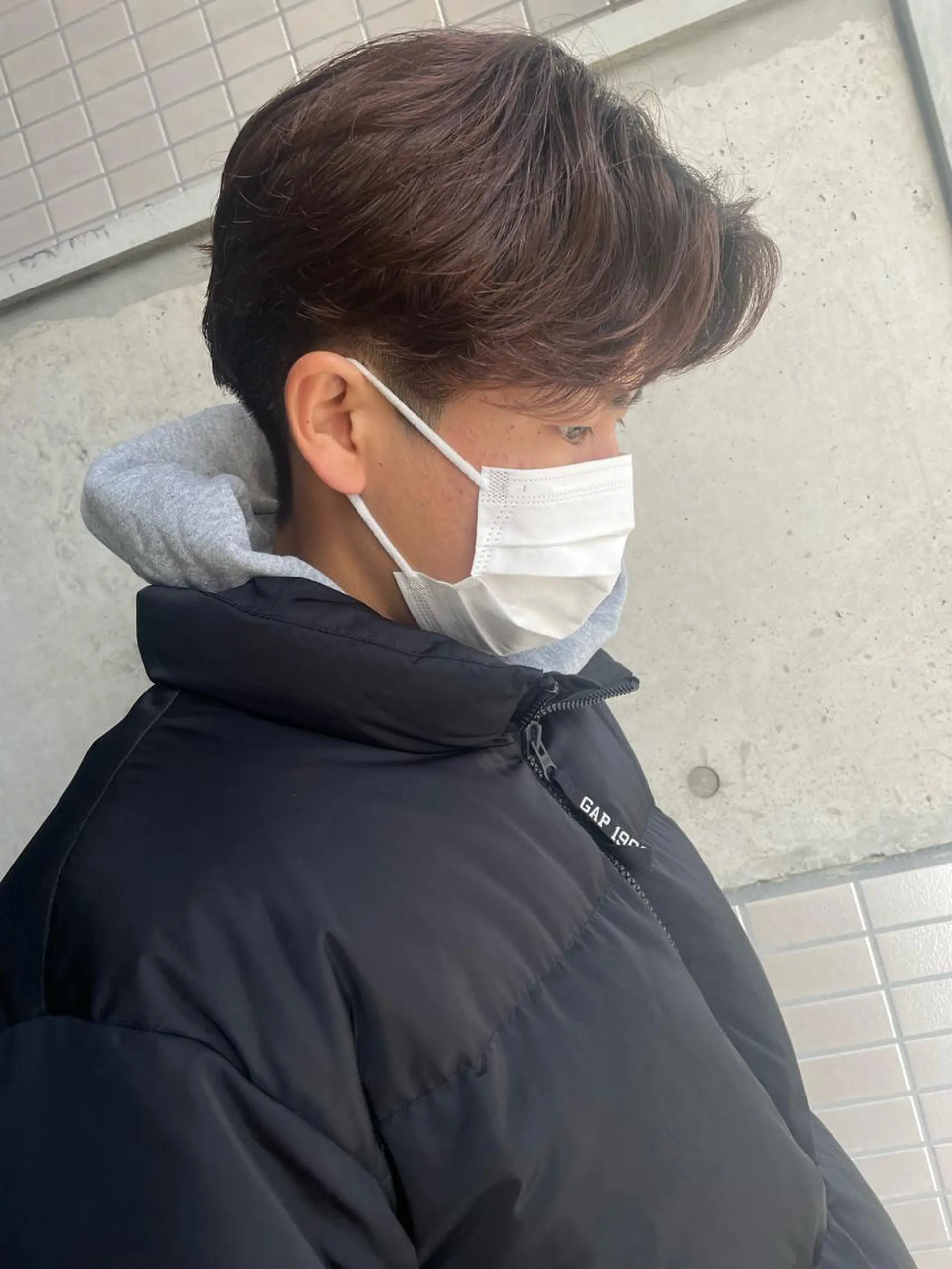 パーマ メンズ カット パーマ 大阪メンズ 美容師井上智博のヘアスタイル