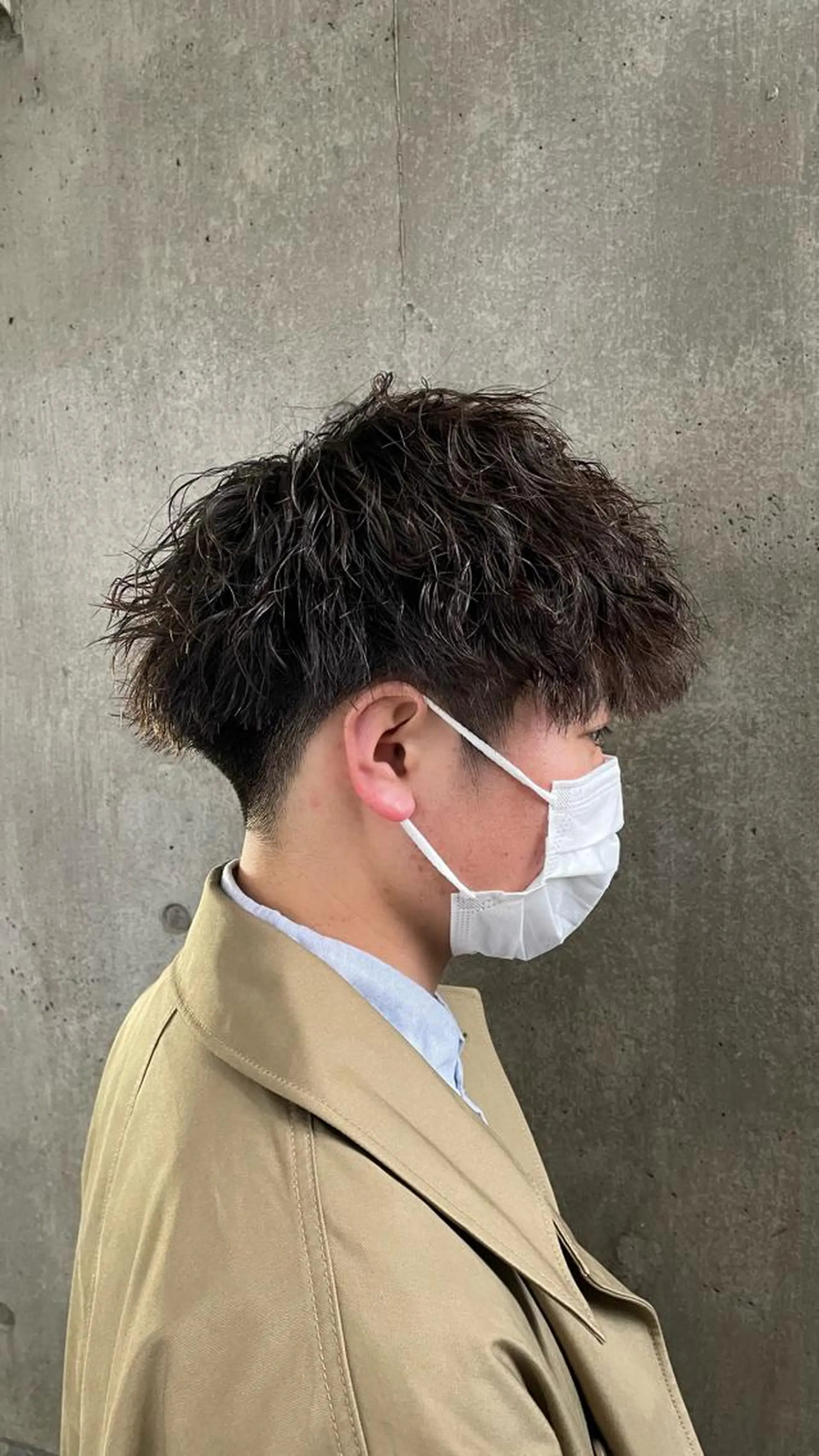 パーマ メンズ もりたみかこ 美容師お休み中のヘアスタイル
