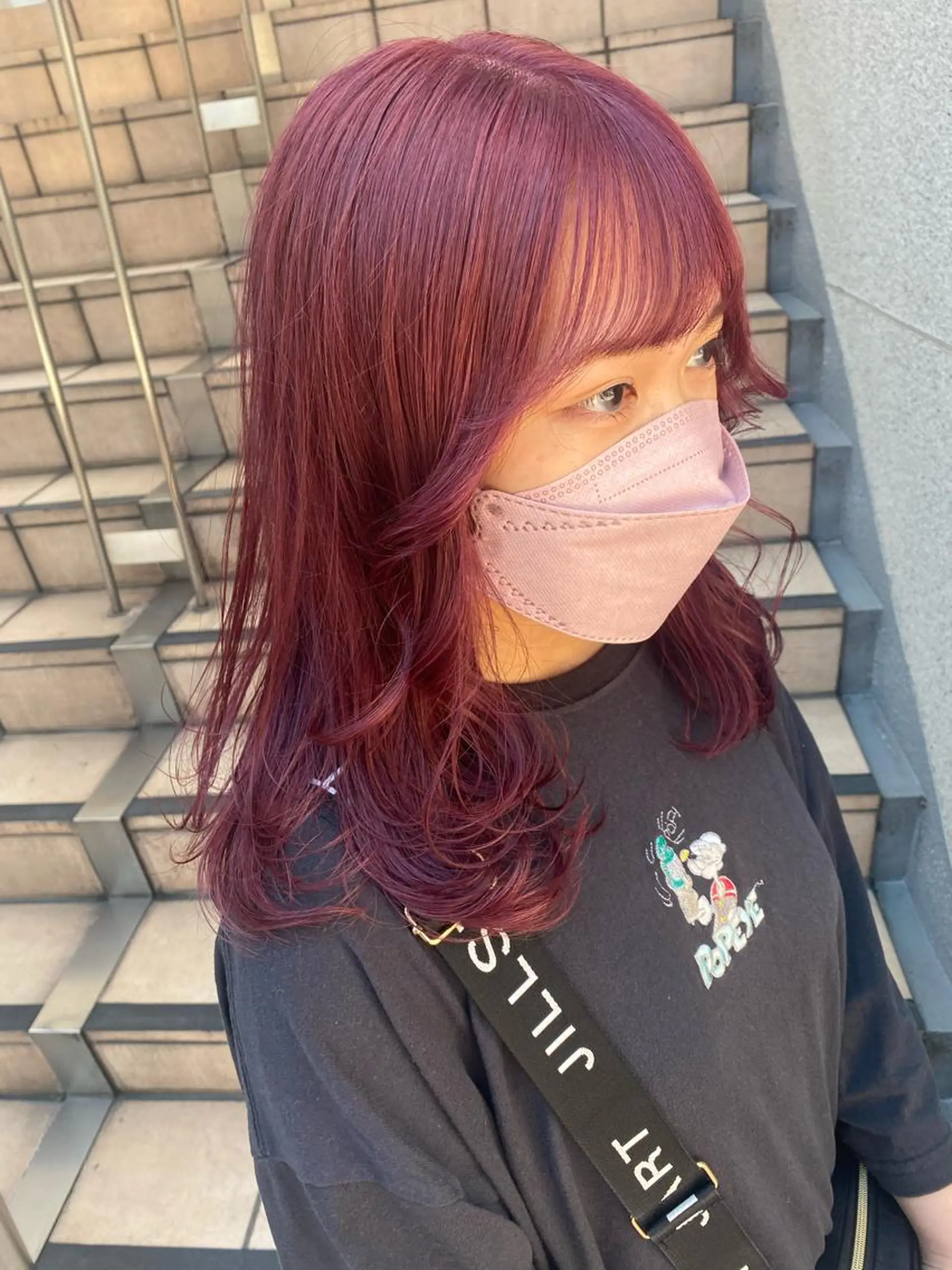 セミロング カラー 💗💗韓国レイヤー yu-ki💗💗のヘアスタイル