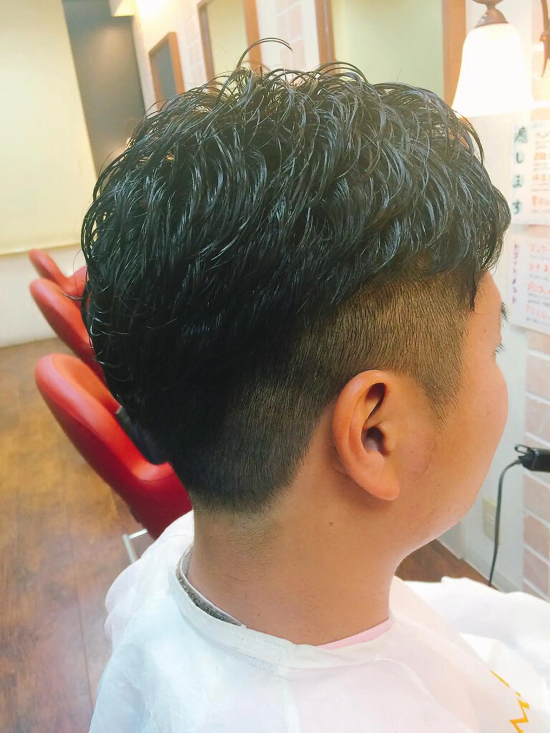 パーマ メンズ ビジネス メンズパーマ 学生（メンズ向け） 刈り上げ 学生 大野 まゆのヘアスタイル