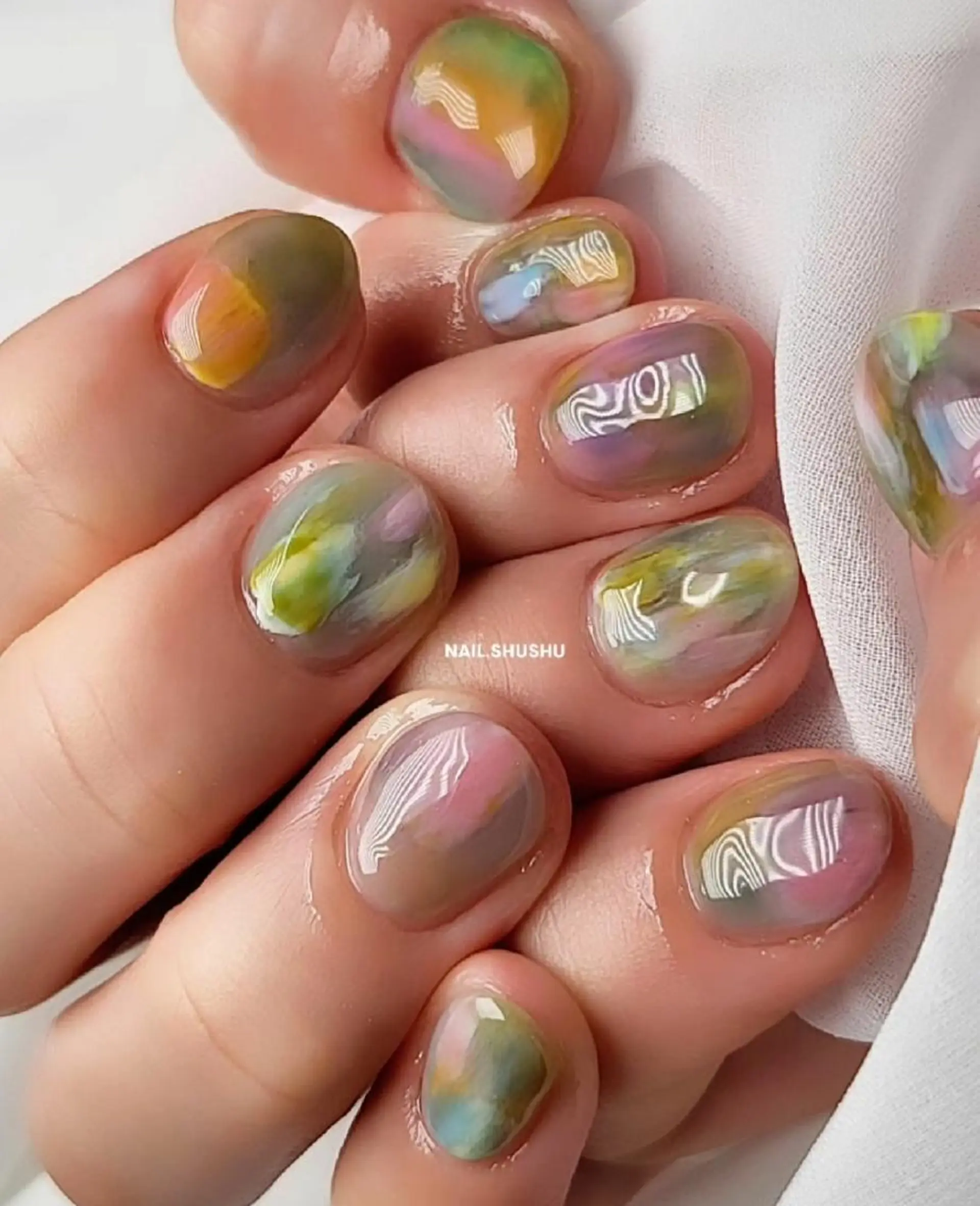 ネイル 持ち込み ニュアンスネイル ワンカラーネイル シンプルネイル 夏ネイル 3dパーツ/流行り 👧shushu❤️のネイルデザイン