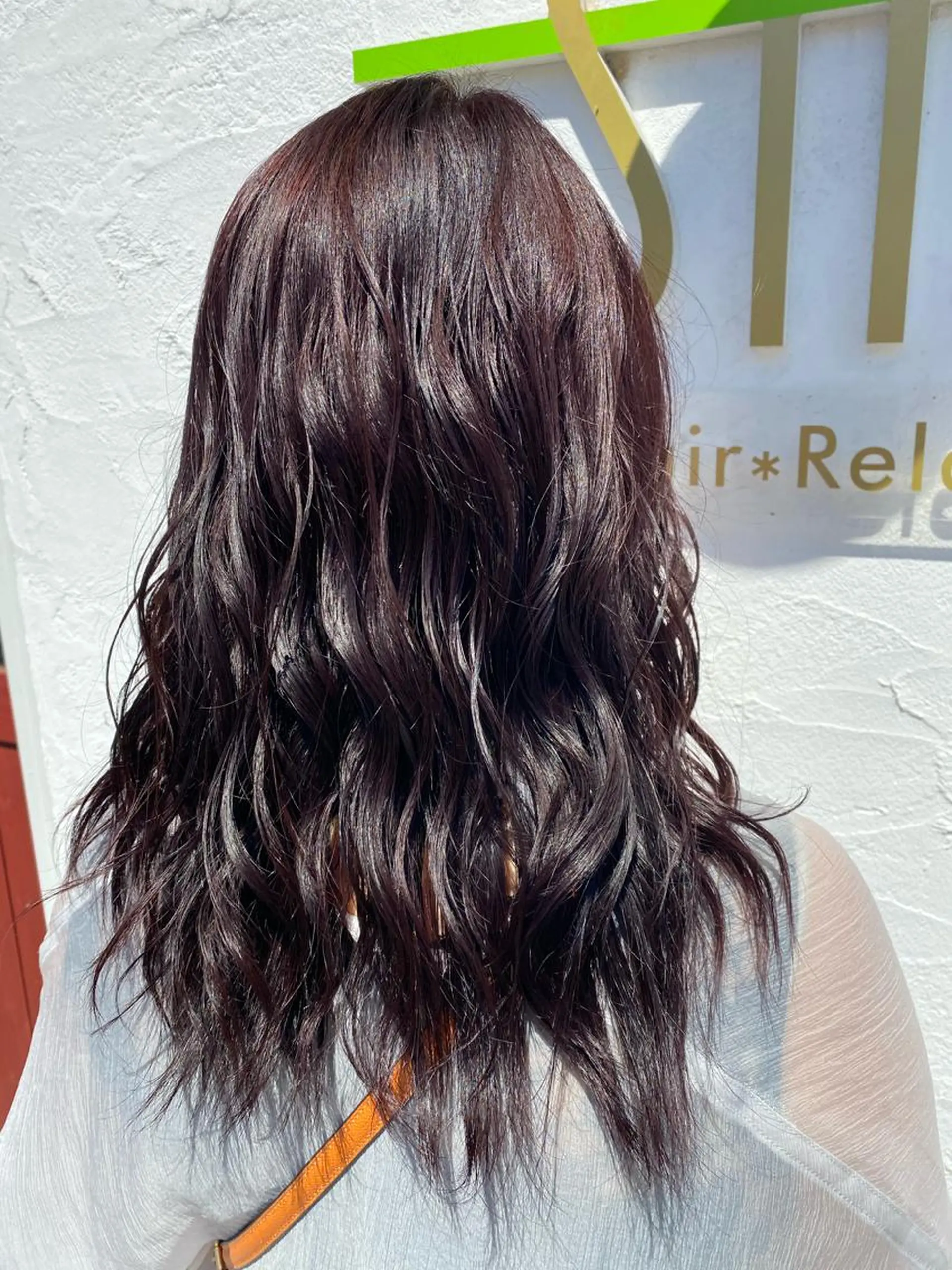 セミロング カラー ヘアアレンジ Design Color🐰アユミのヘアスタイル