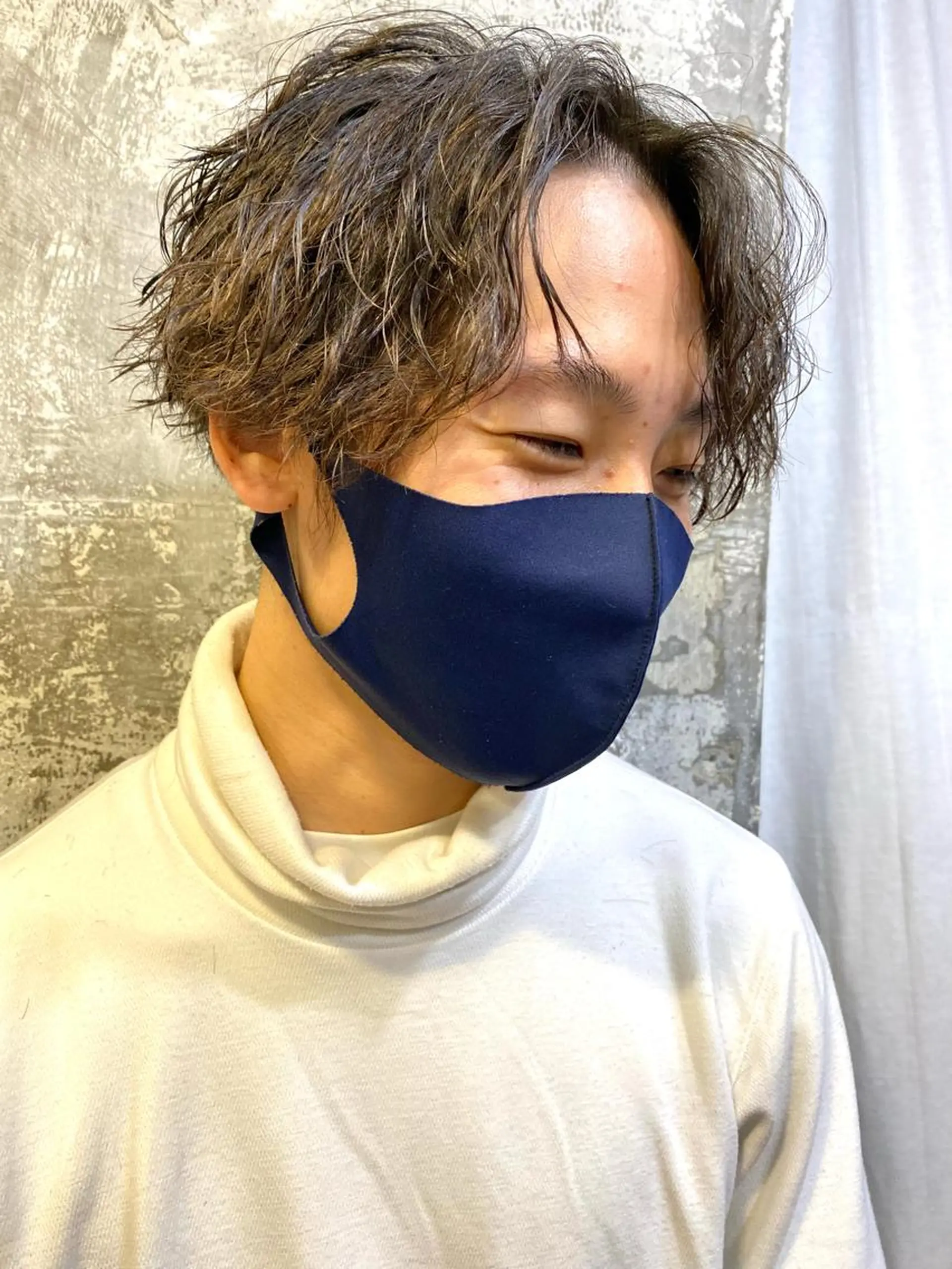 パーマ メンズ カット パーマ キタダ ヒロキのヘアスタイル