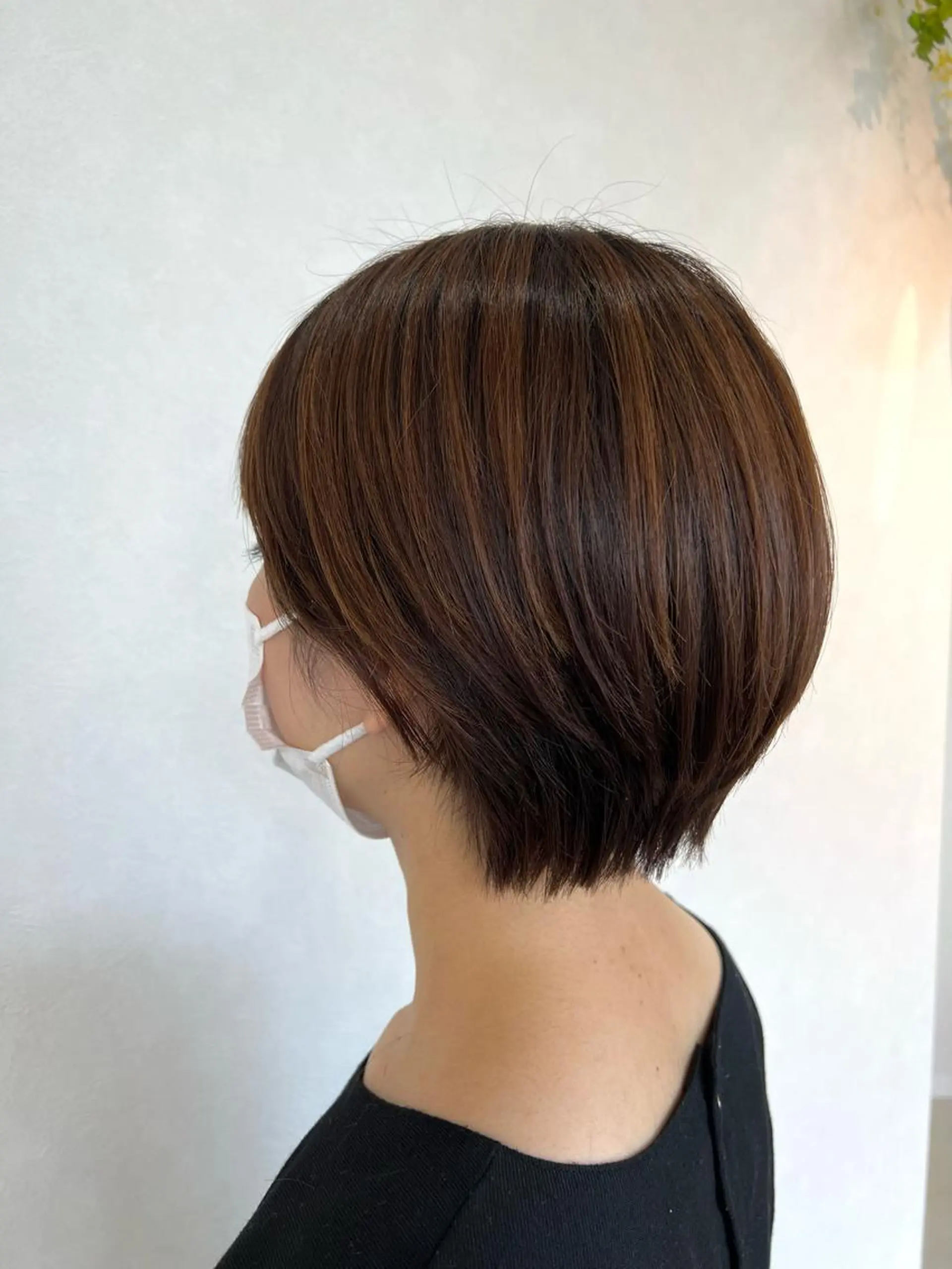 ショート ショートヘア 小顔カット ショート/白髪ぼかし 君和田若菜のヘアスタイル