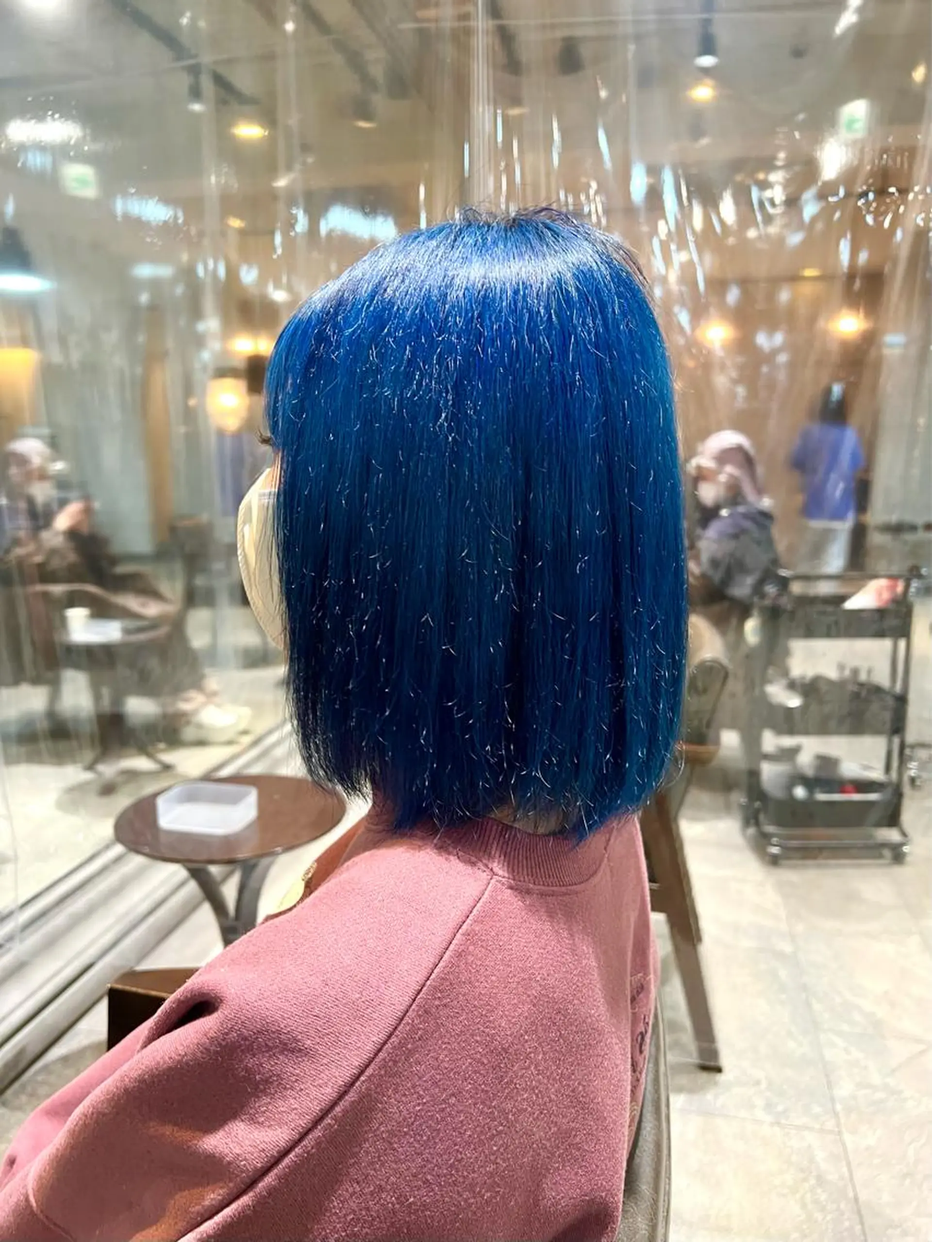 ミディアム カラー ヘアアレンジ ネイル ヘアカラー トリートメント ヘアセット 🌈インナーカラー ‘ショウマ’🌈のヘアスタイル